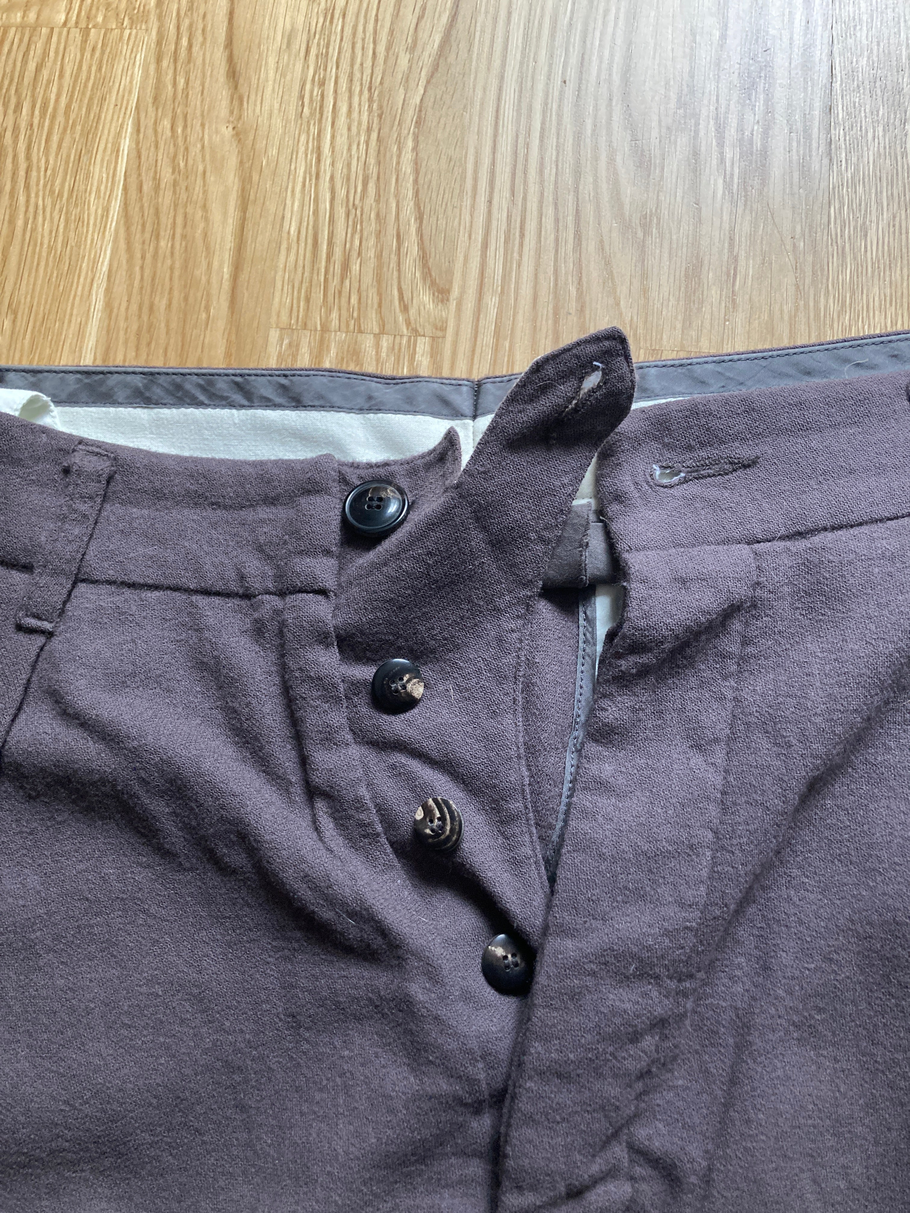 F/W 10 "GLEAM" Cropped Pleated Runway Wool Pants