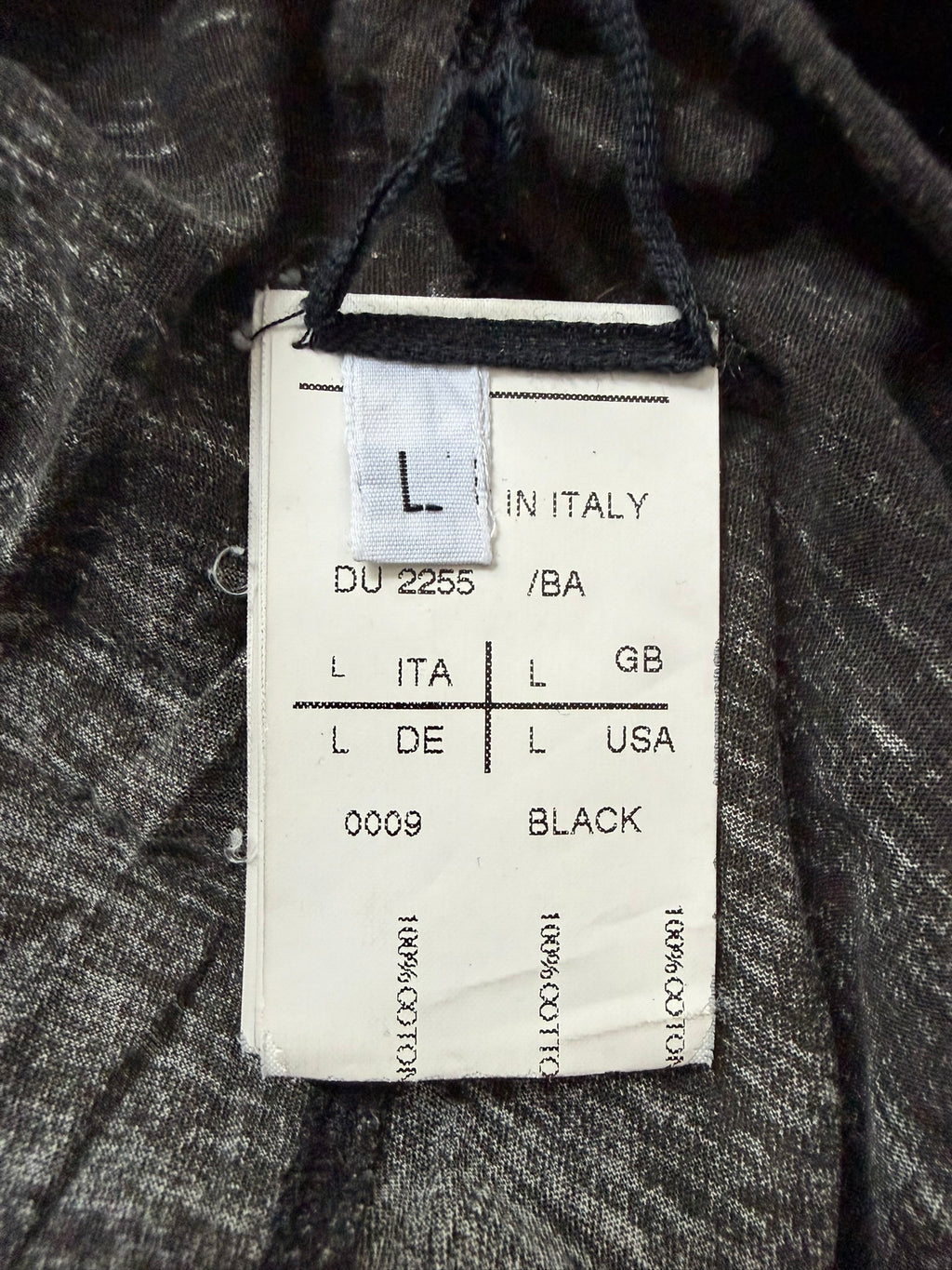 F/W 11 "LIMO" Semi-Sheer Degradé Longsleeve T-Shirt