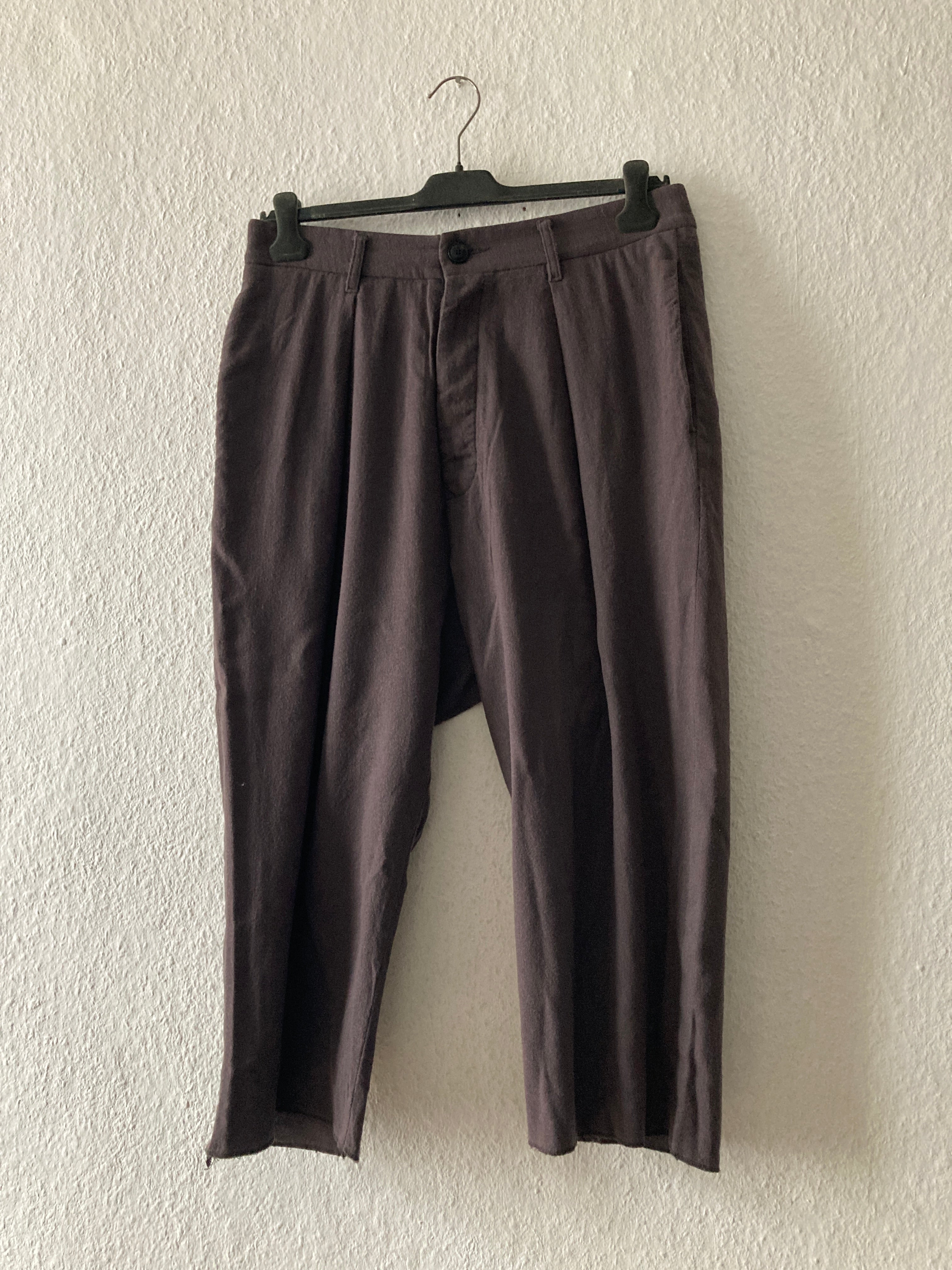 F/W 10 "GLEAM" Cropped Pleated Runway Wool Pants