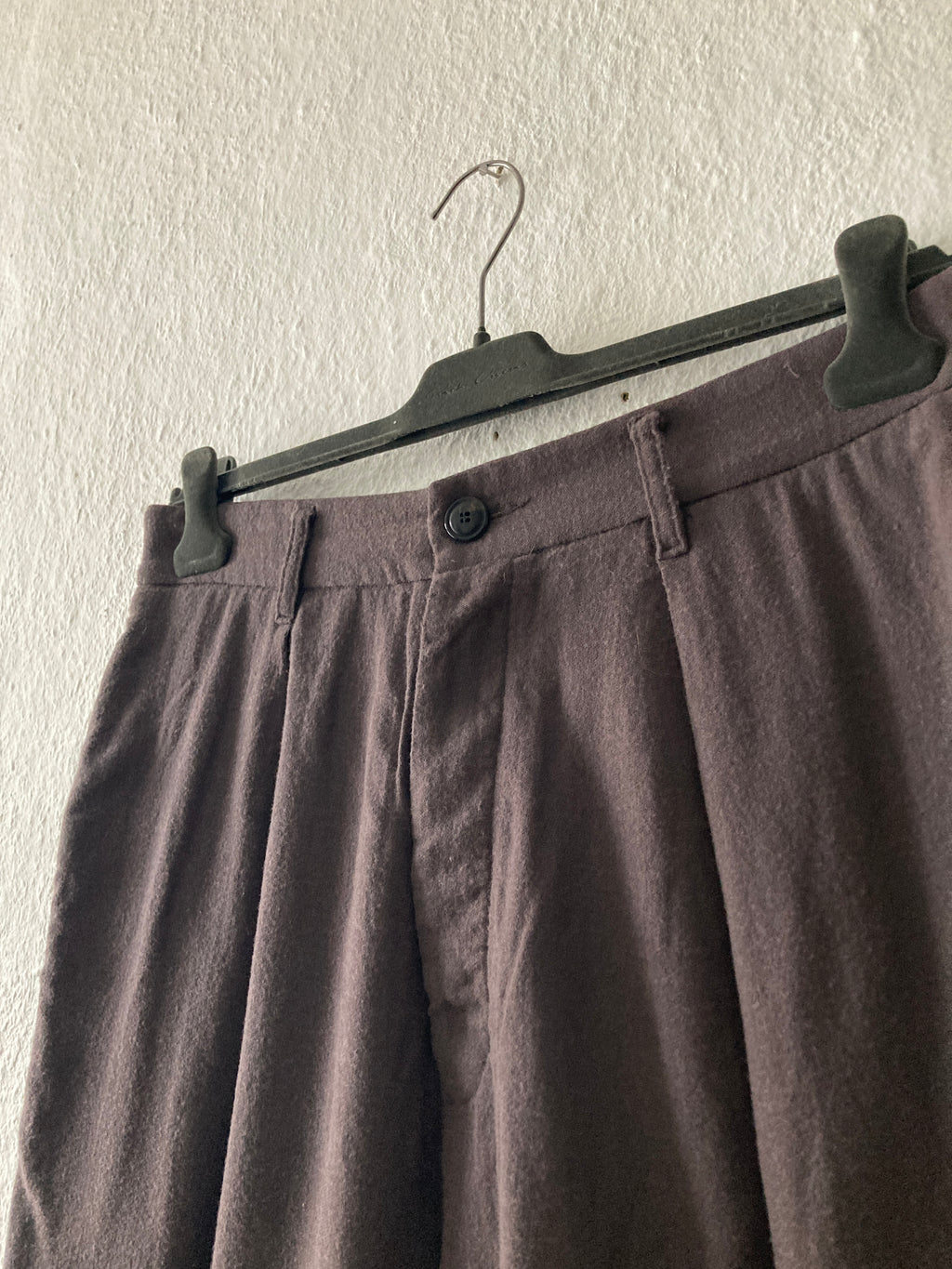 F/W 10 "GLEAM" Cropped Pleated Runway Wool Pants