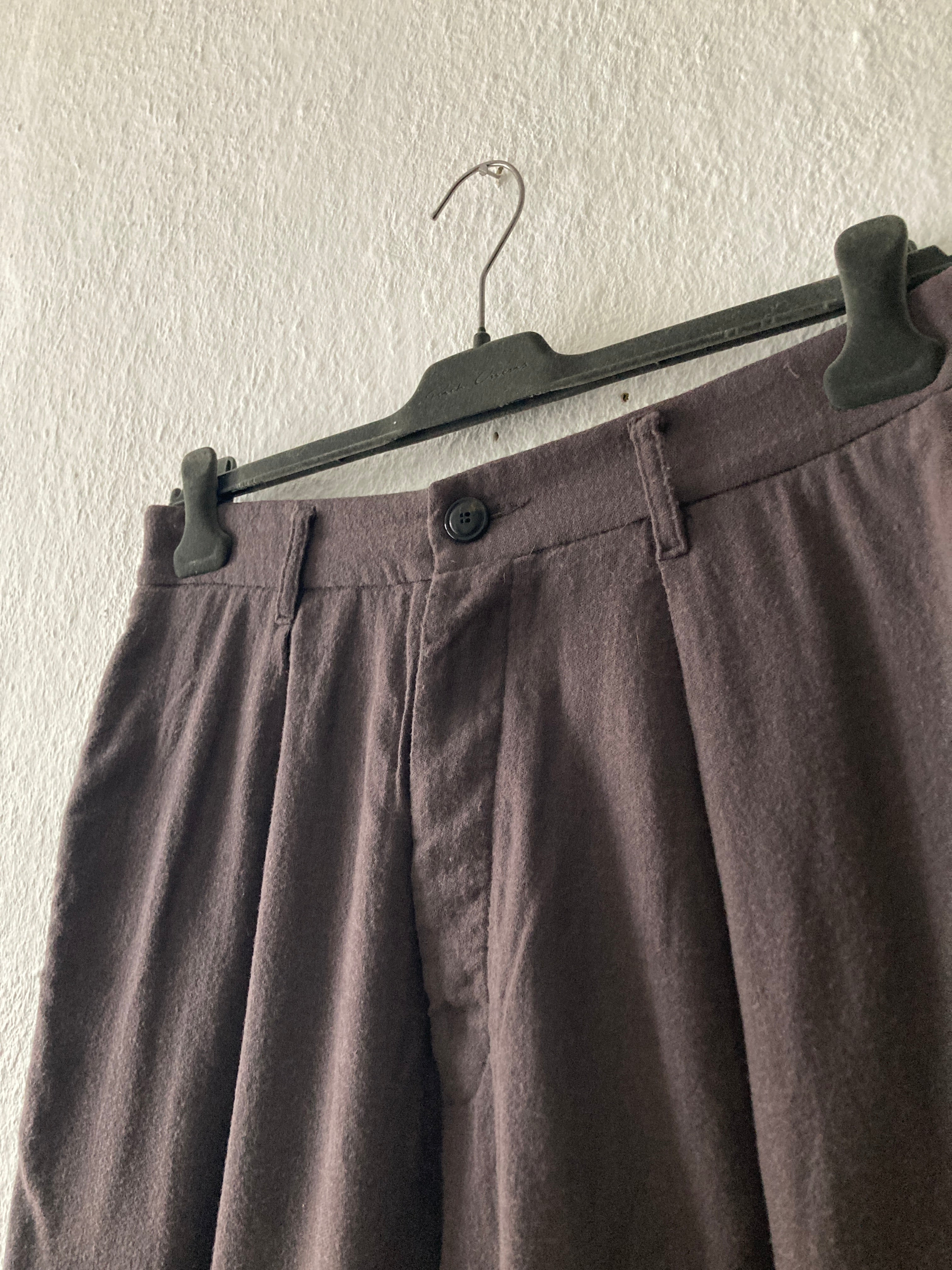 F/W 10 "GLEAM" Cropped Pleated Runway Wool Pants