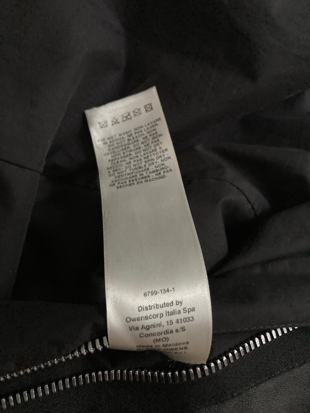 F/W 17 “GLITTER” Lamb Leather Bomber Jacket in Black