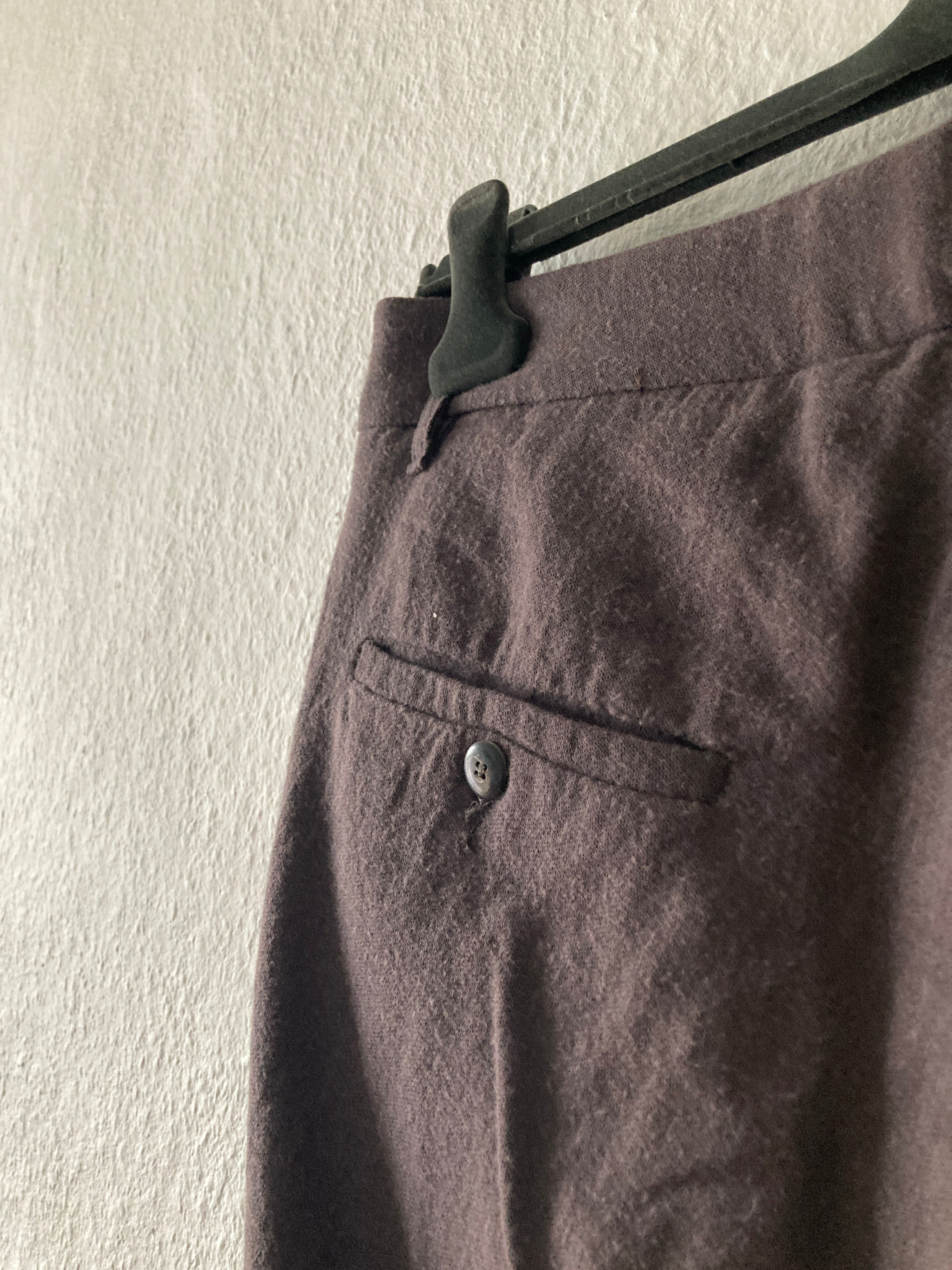 F/W 10 "GLEAM" Cropped Pleated Runway Wool Pants