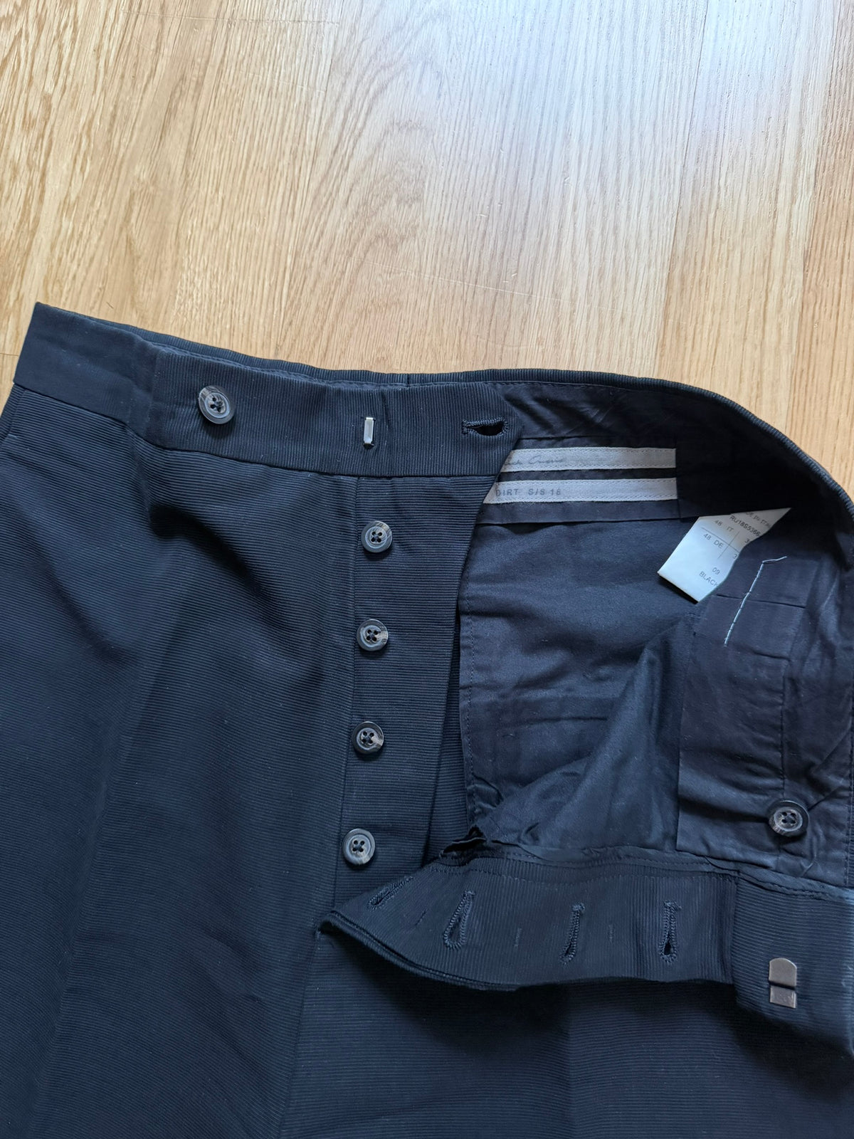 S/S 18 "DIRT" Sample Cotton & Viscose Runway Viscontis Rick Owens IT48/M