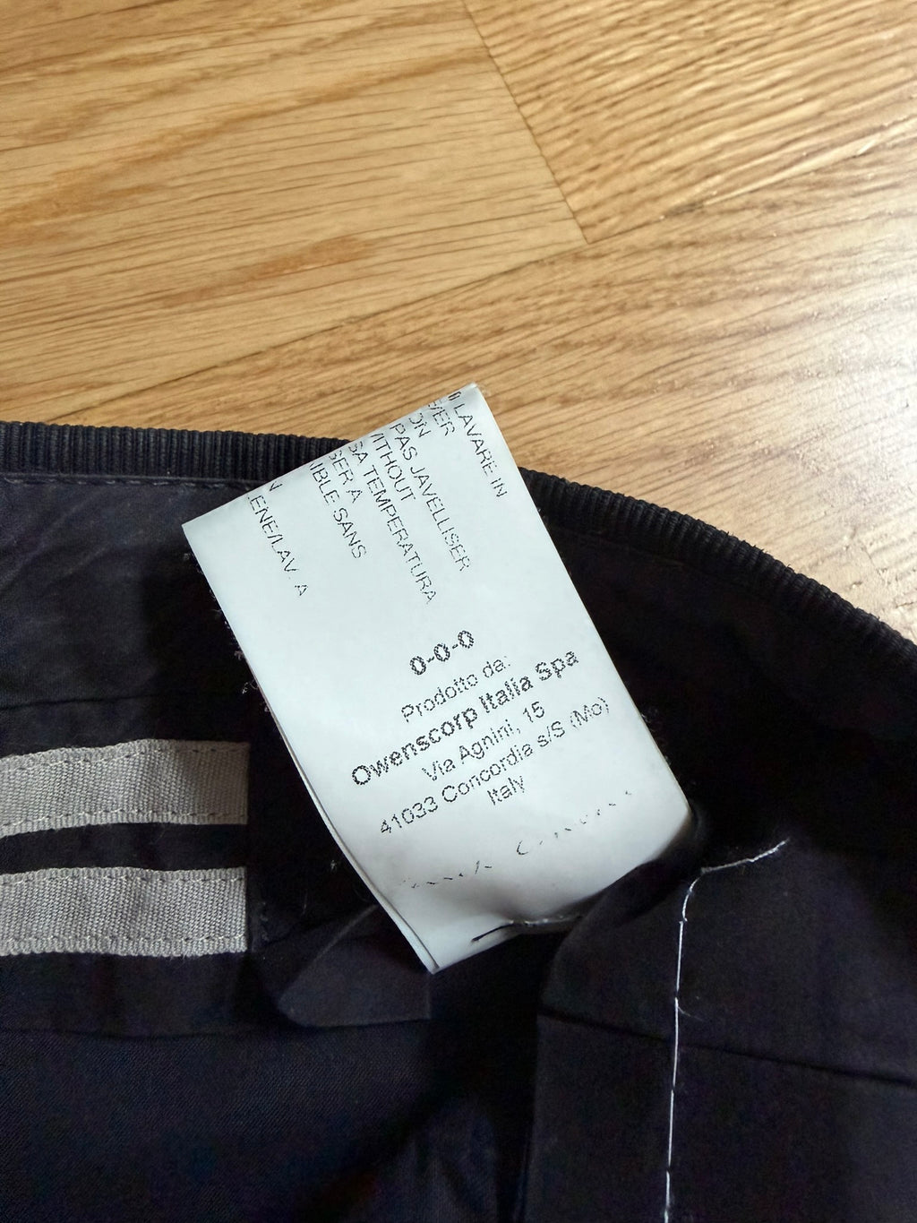 S/S 18 "DIRT" Sample Cotton & Viscose Runway Viscontis Rick Owens IT48/M