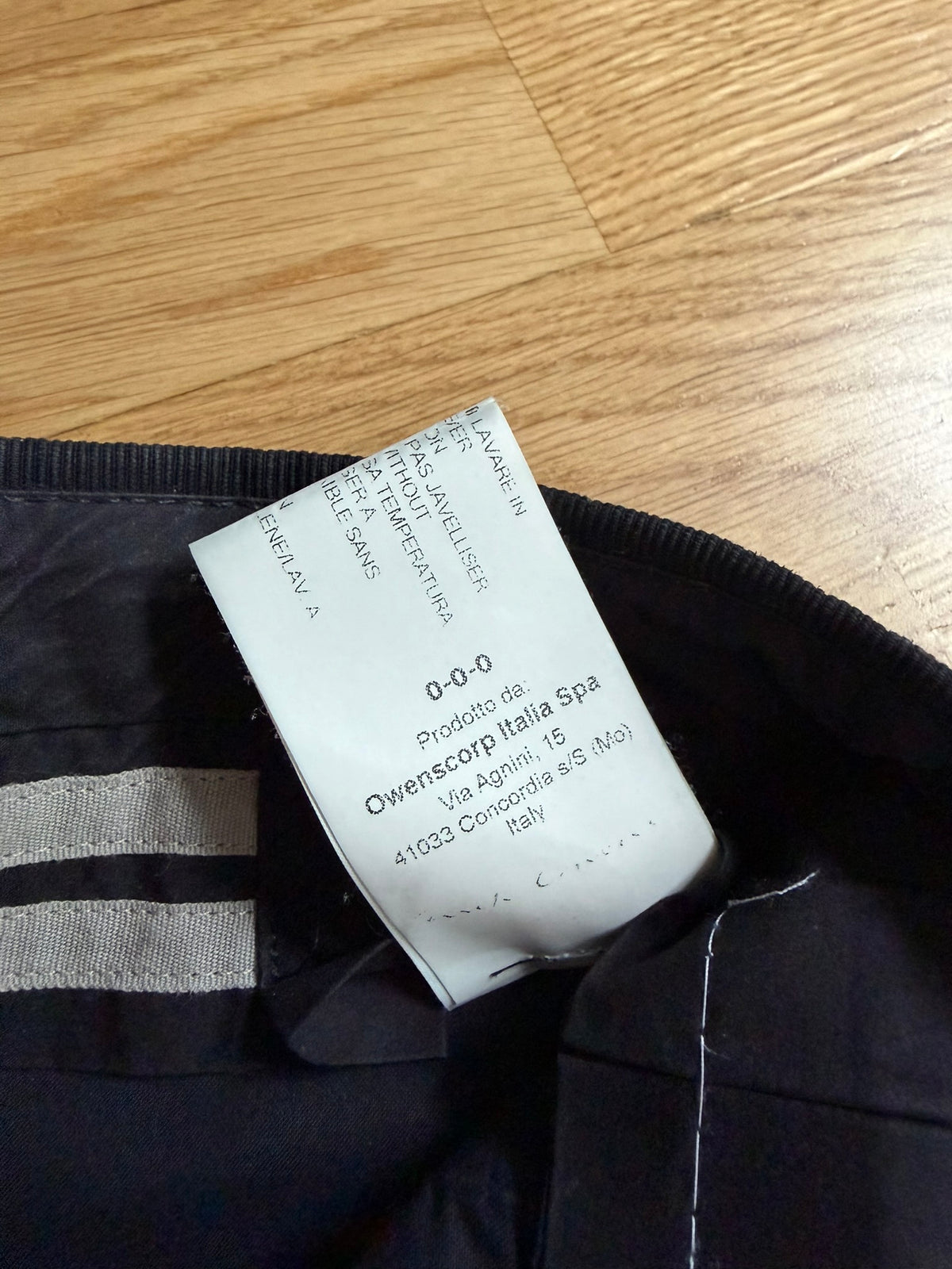 S/S 18 "DIRT" Sample Cotton & Viscose Runway Viscontis Rick Owens IT48/M