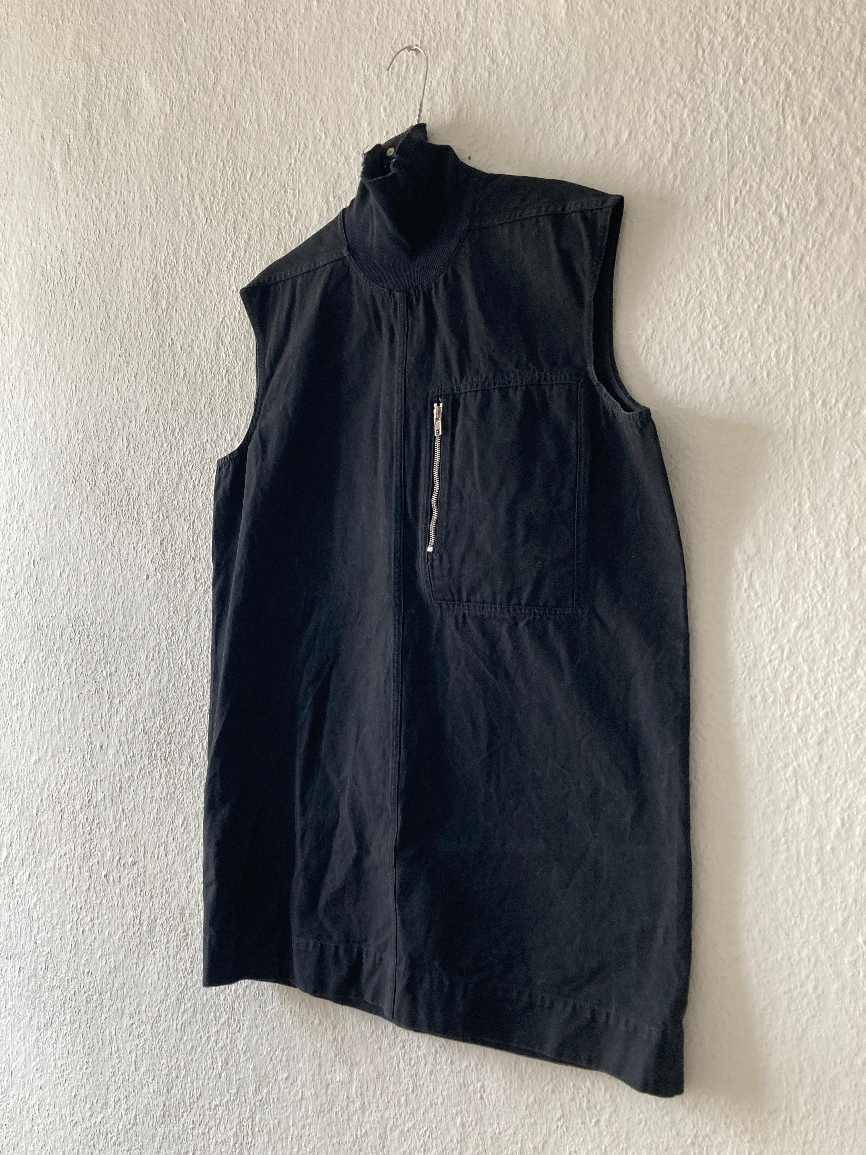 F/W 15 "SPHINX" Sleeveless Runway Rollneck Top Rick Owens M
