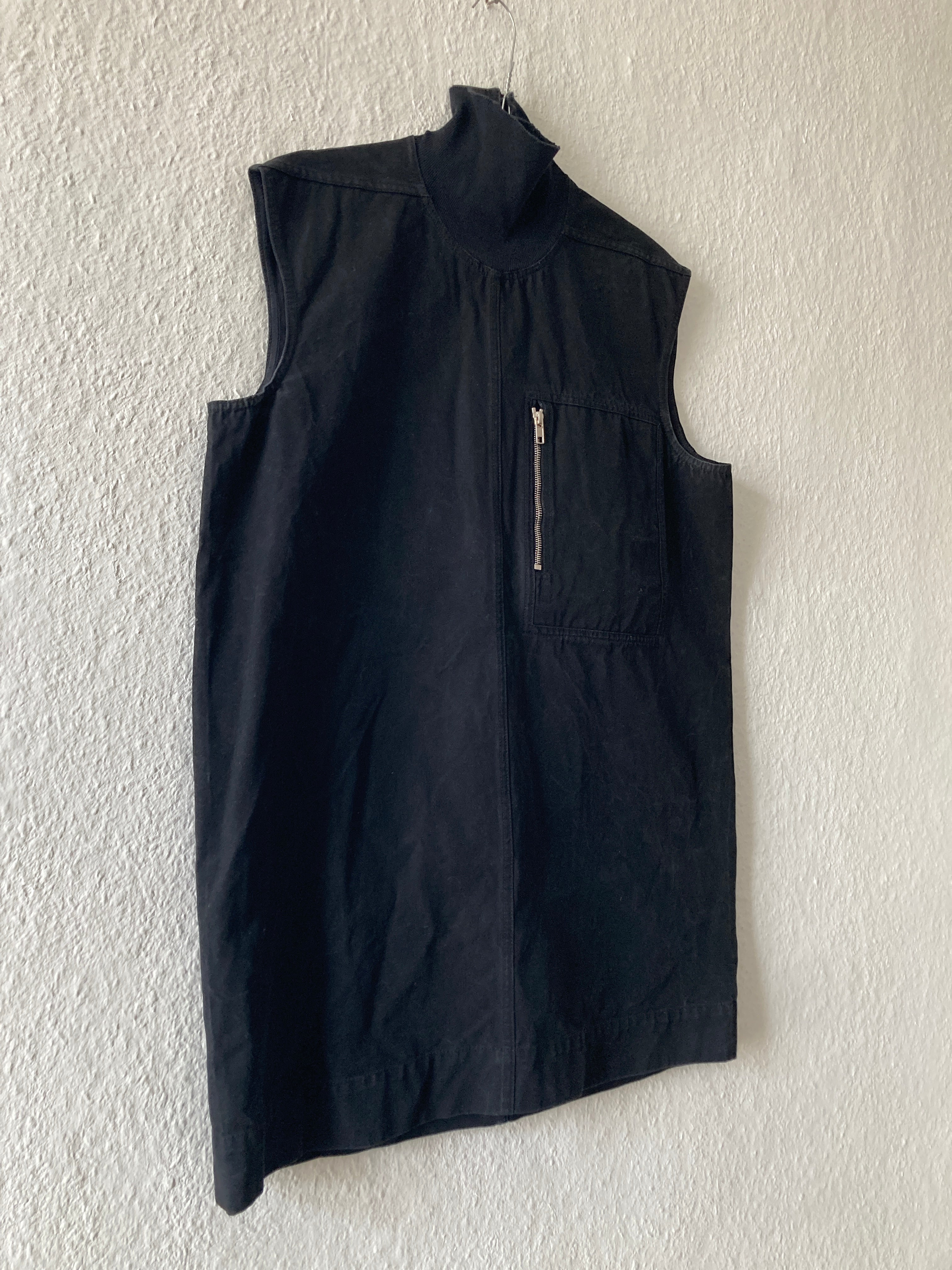 F/W 15 "SPHINX" Sleeveless Runway Rollneck Top Rick Owens M
