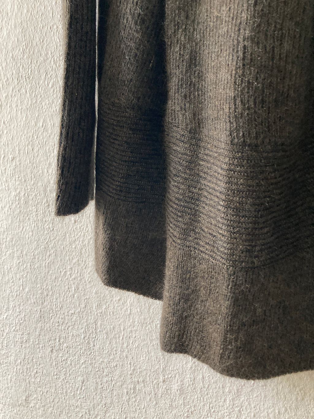 F/W 19 "LARRY" Hooded Mohair & Wool Knit Jacket Rick Owens L