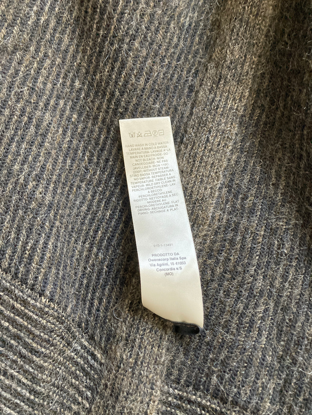 F/W 19 "LARRY" Hooded Mohair & Wool Knit Jacket Rick Owens L