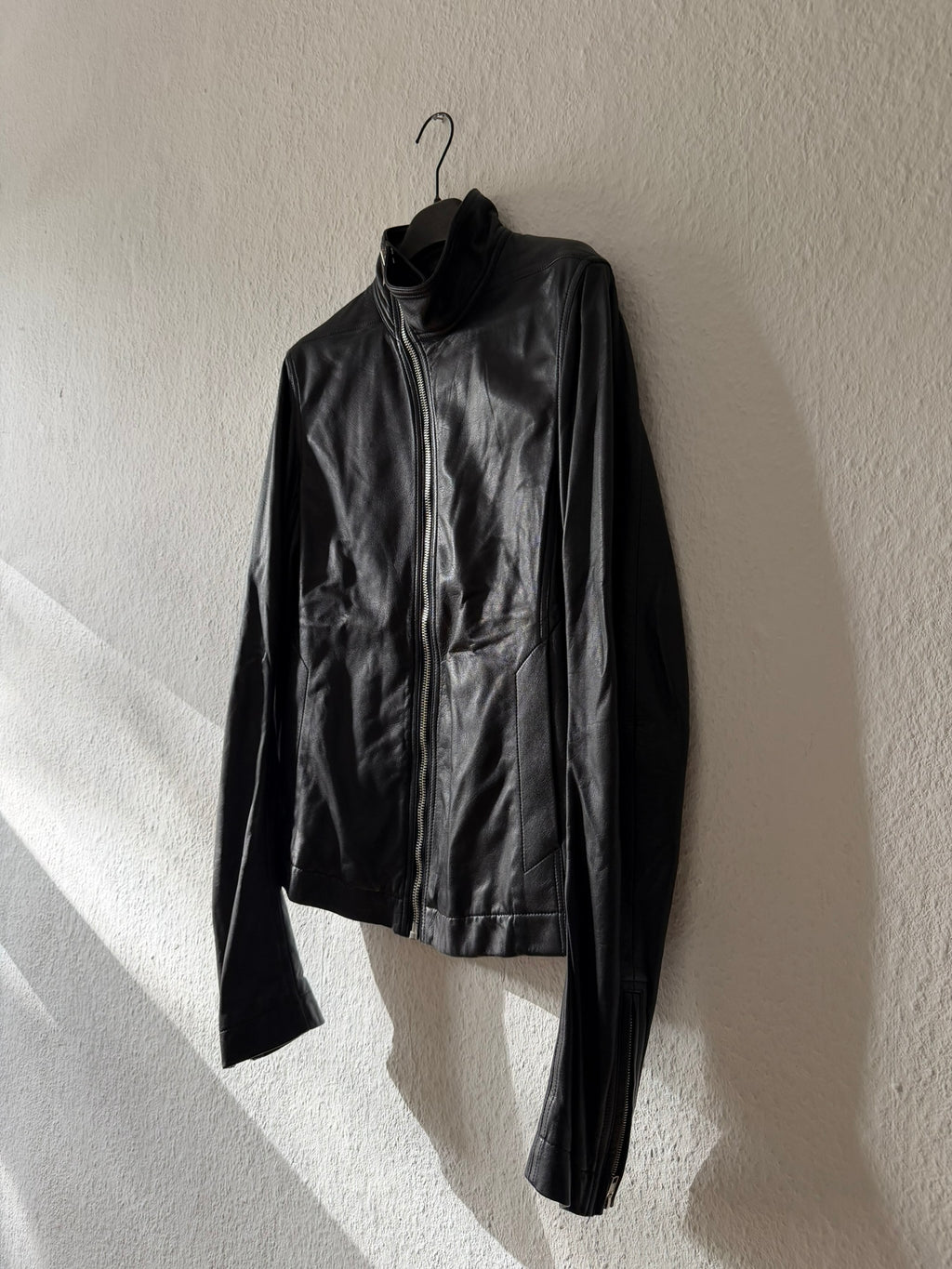 F/W 15 "SPHINX" Mollino Lamb Leather Jacket Rick Owens IT48/M