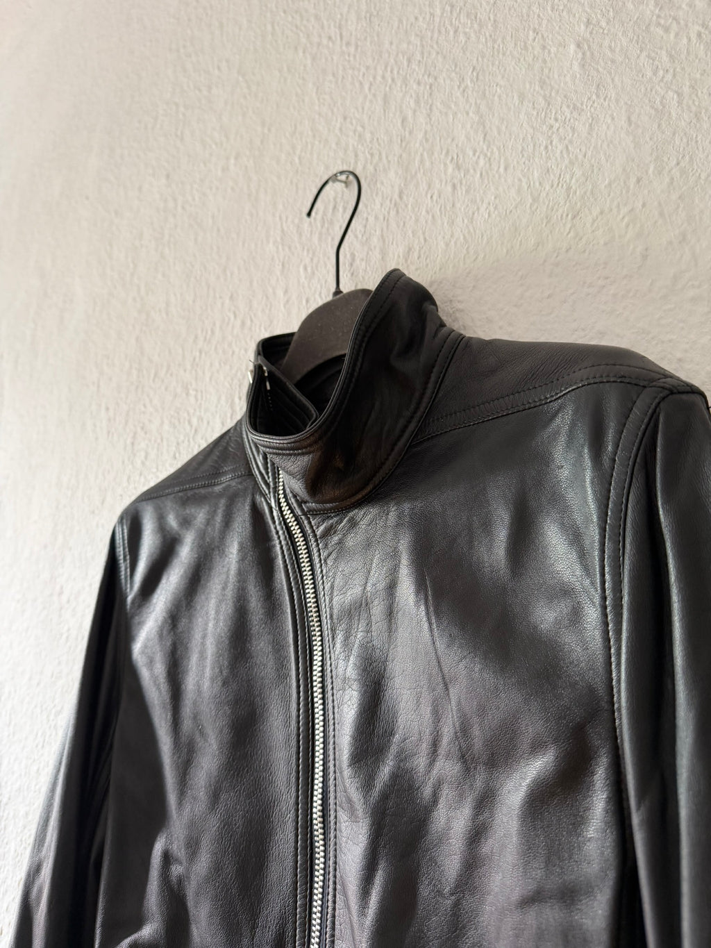 F/W 15 "SPHINX" Mollino Lamb Leather Jacket Rick Owens IT48/M