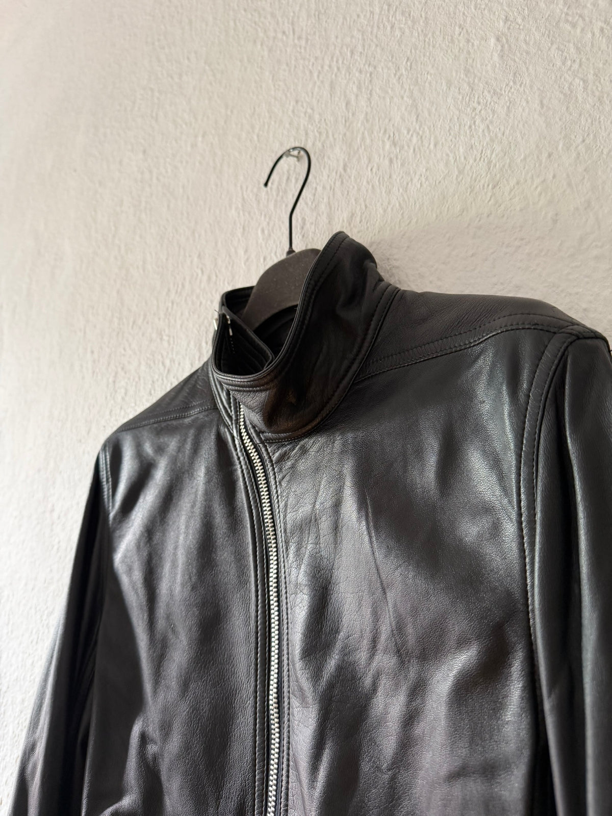 F/W 15 "SPHINX" Mollino Lamb Leather Jacket Rick Owens IT48/M