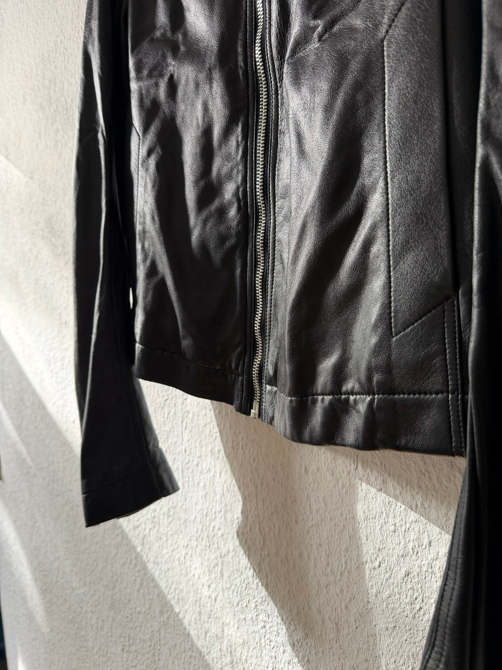 F/W 15 "SPHINX" Mollino Lamb Leather Jacket Rick Owens IT48/M