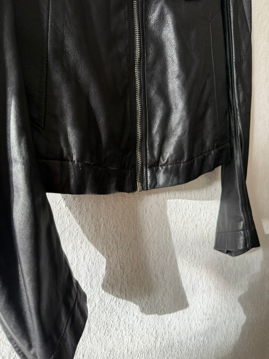 F/W 15 "SPHINX" Mollino Lamb Leather Jacket Rick Owens IT48/M