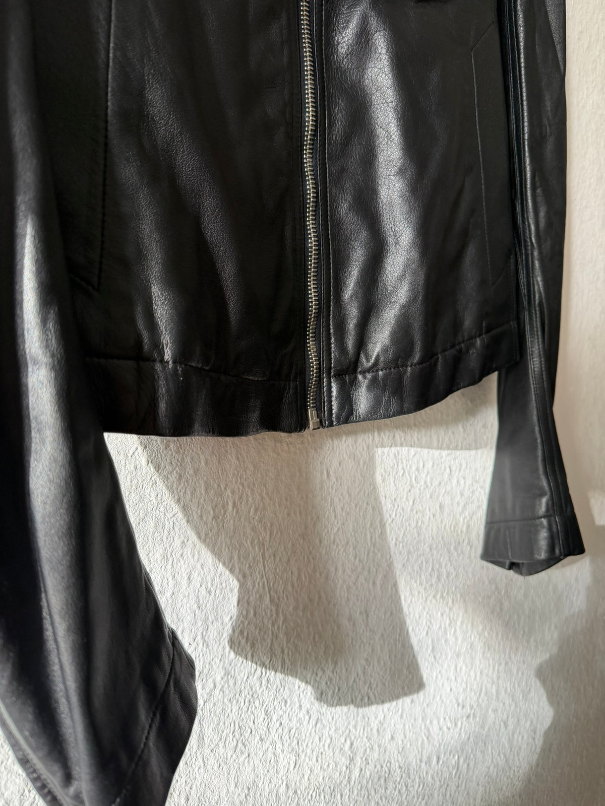 F/W 15 "SPHINX" Mollino Lamb Leather Jacket Rick Owens IT48/M