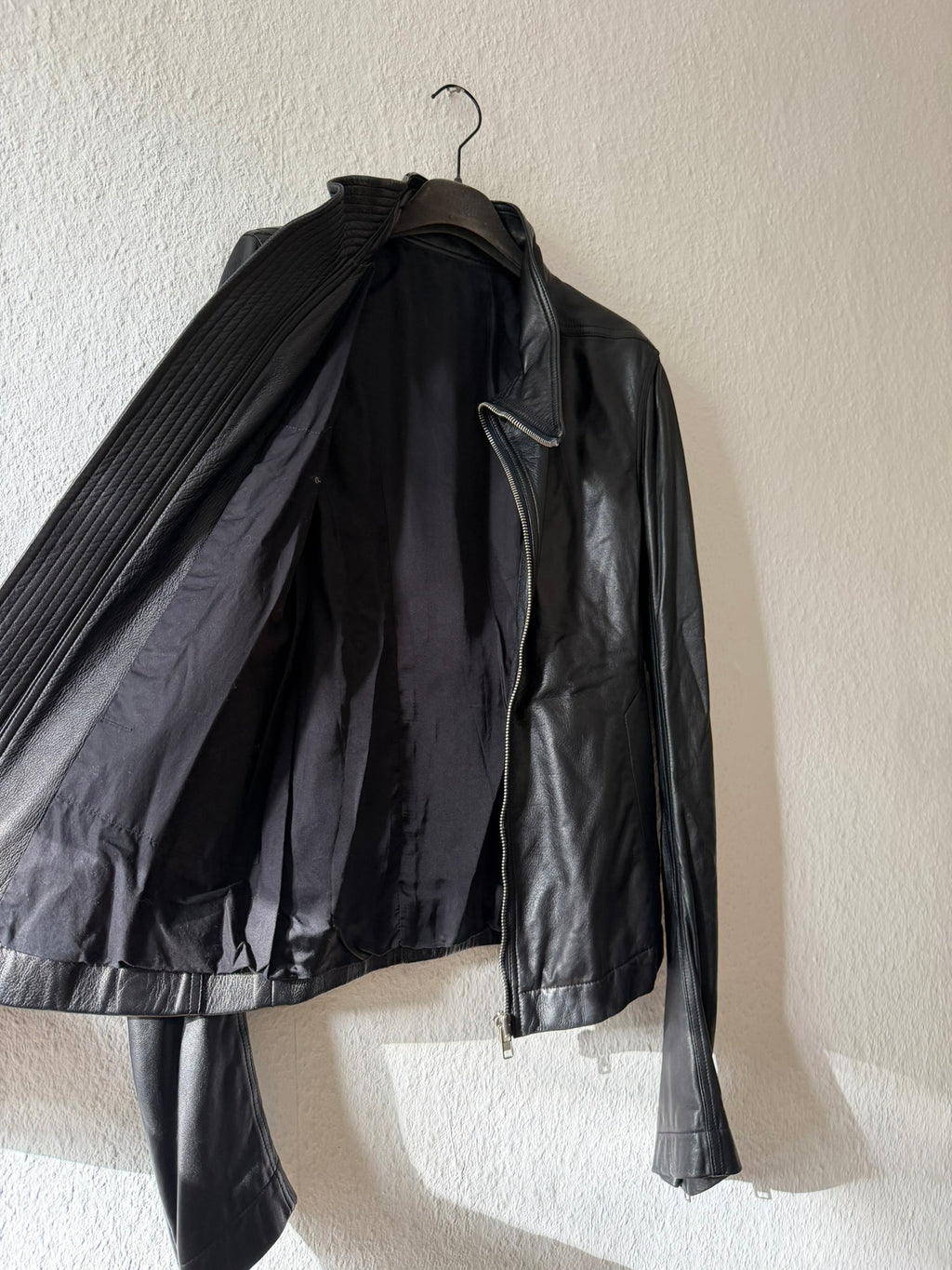 F/W 15 "SPHINX" Mollino Lamb Leather Jacket Rick Owens IT48/M