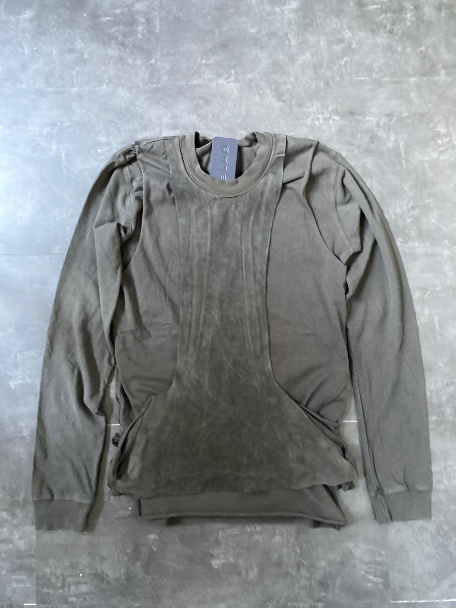 SLAB Triple Layer Leather Sweatshirt