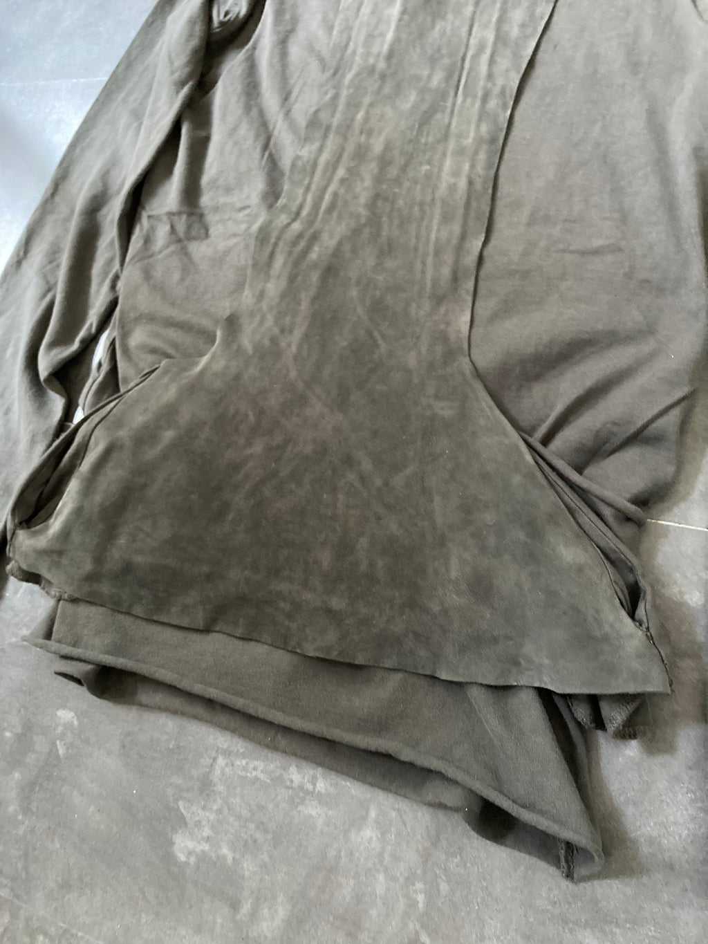 SLAB Triple Layer Leather Sweatshirt