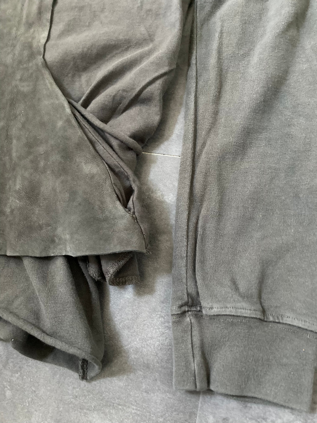 SLAB Triple Layer Leather Sweatshirt