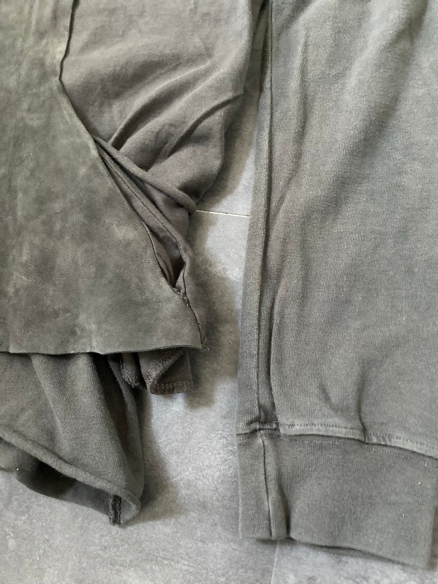 SLAB Triple Layer Leather Sweatshirt