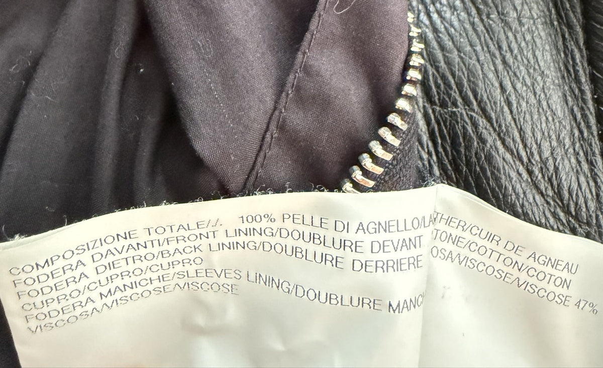 F/W 15 "SPHINX" Mollino Lamb Leather Jacket Rick Owens IT48/M