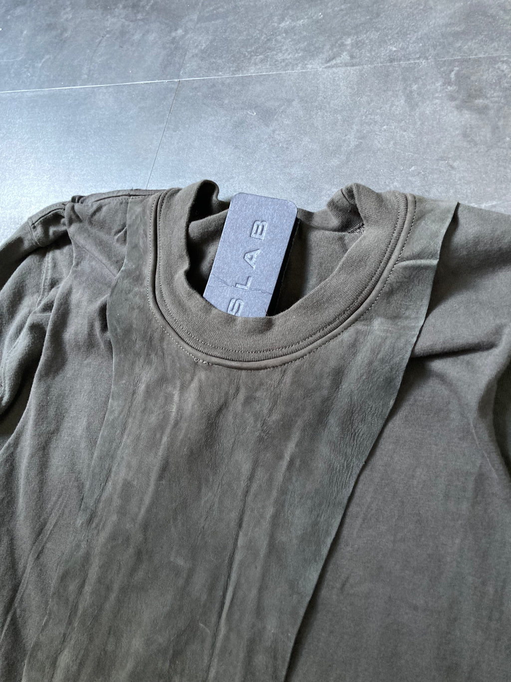 SLAB Triple Layer Leather Sweatshirt