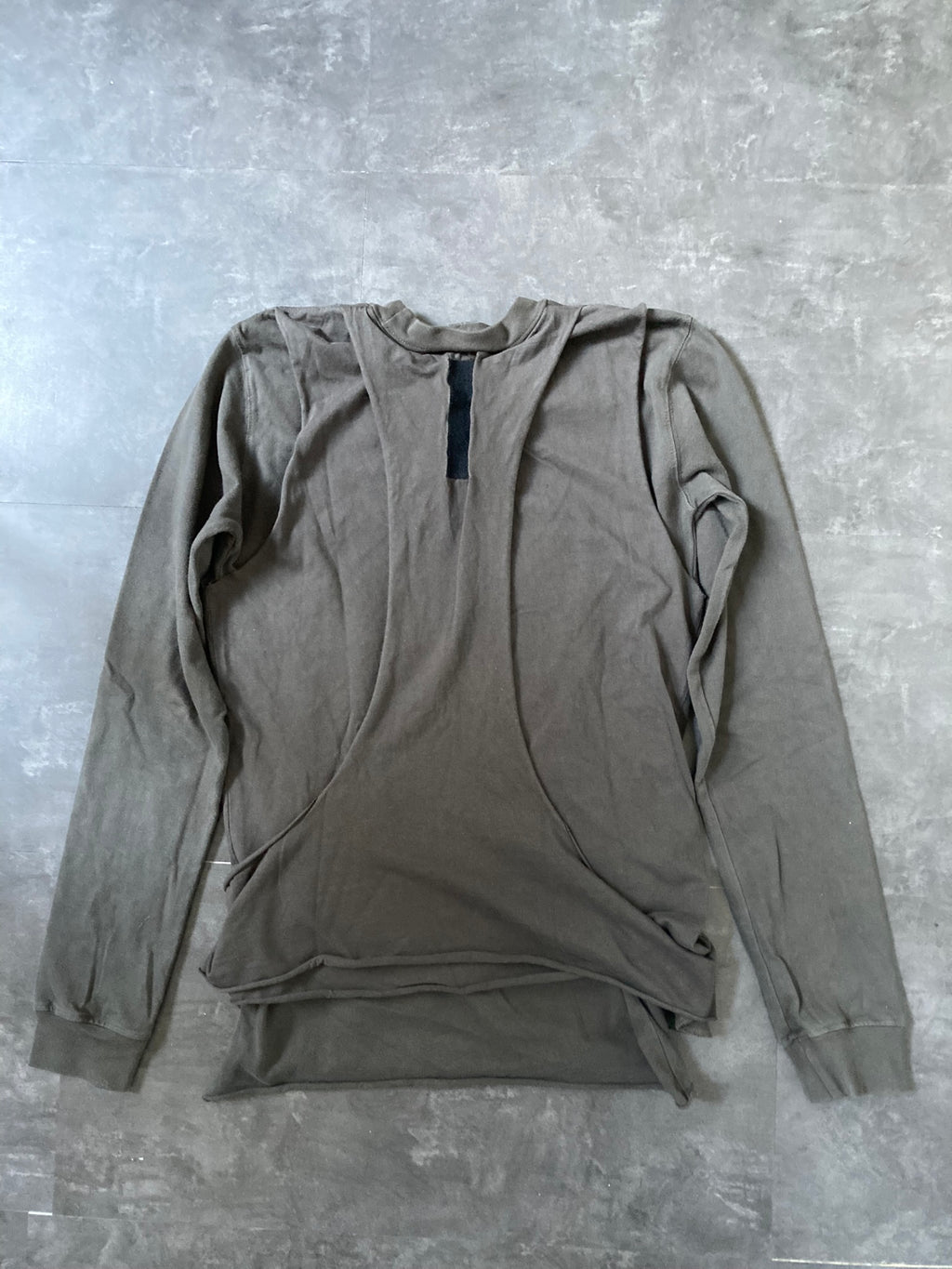 SLAB Triple Layer Leather Sweatshirt