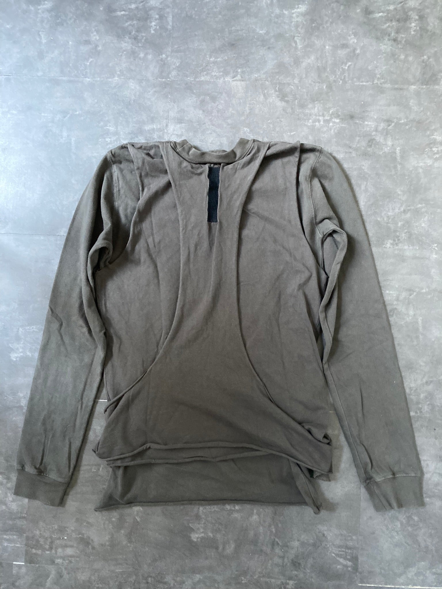 SLAB Triple Layer Leather Sweatshirt