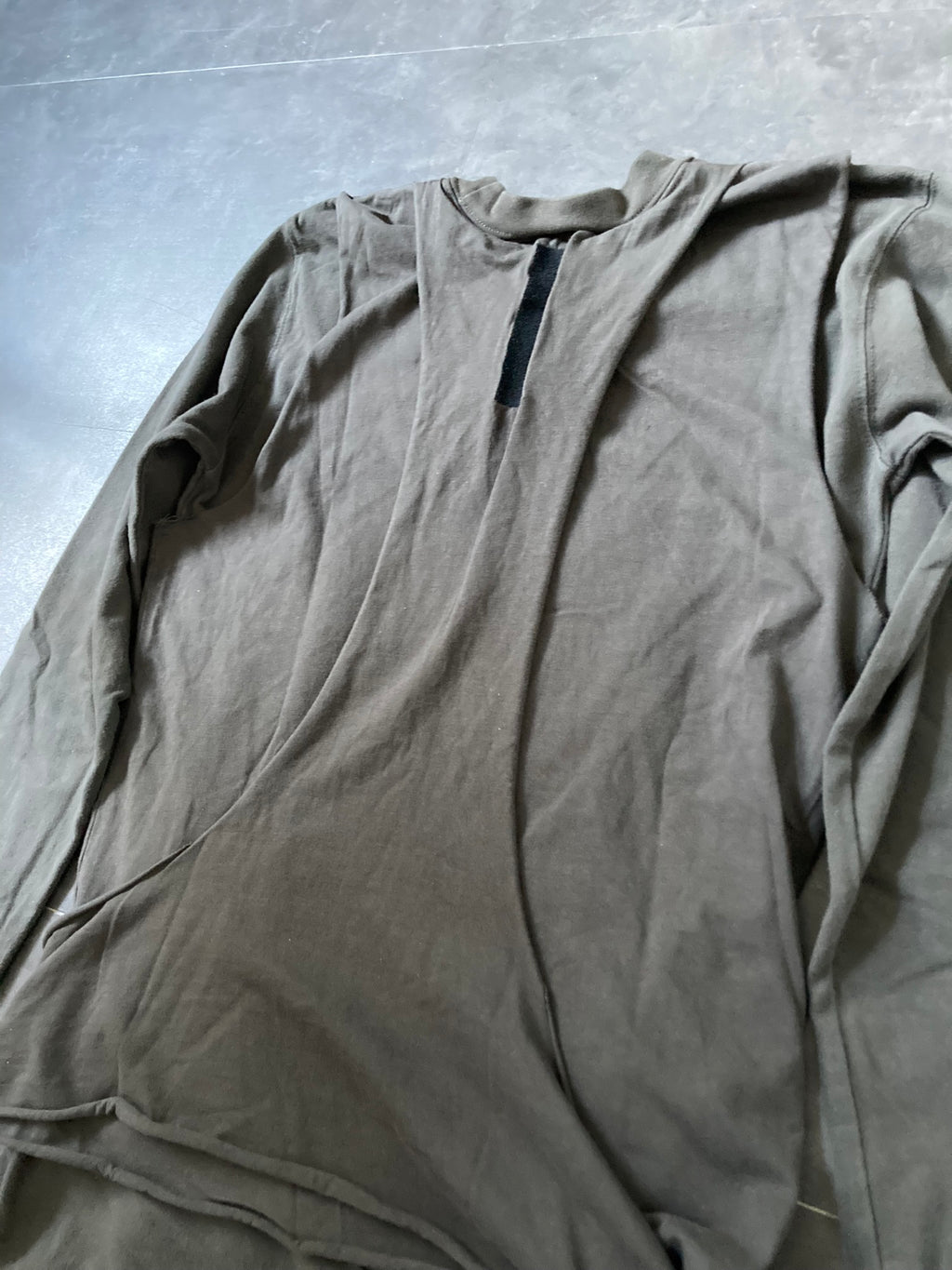 SLAB Triple Layer Leather Sweatshirt