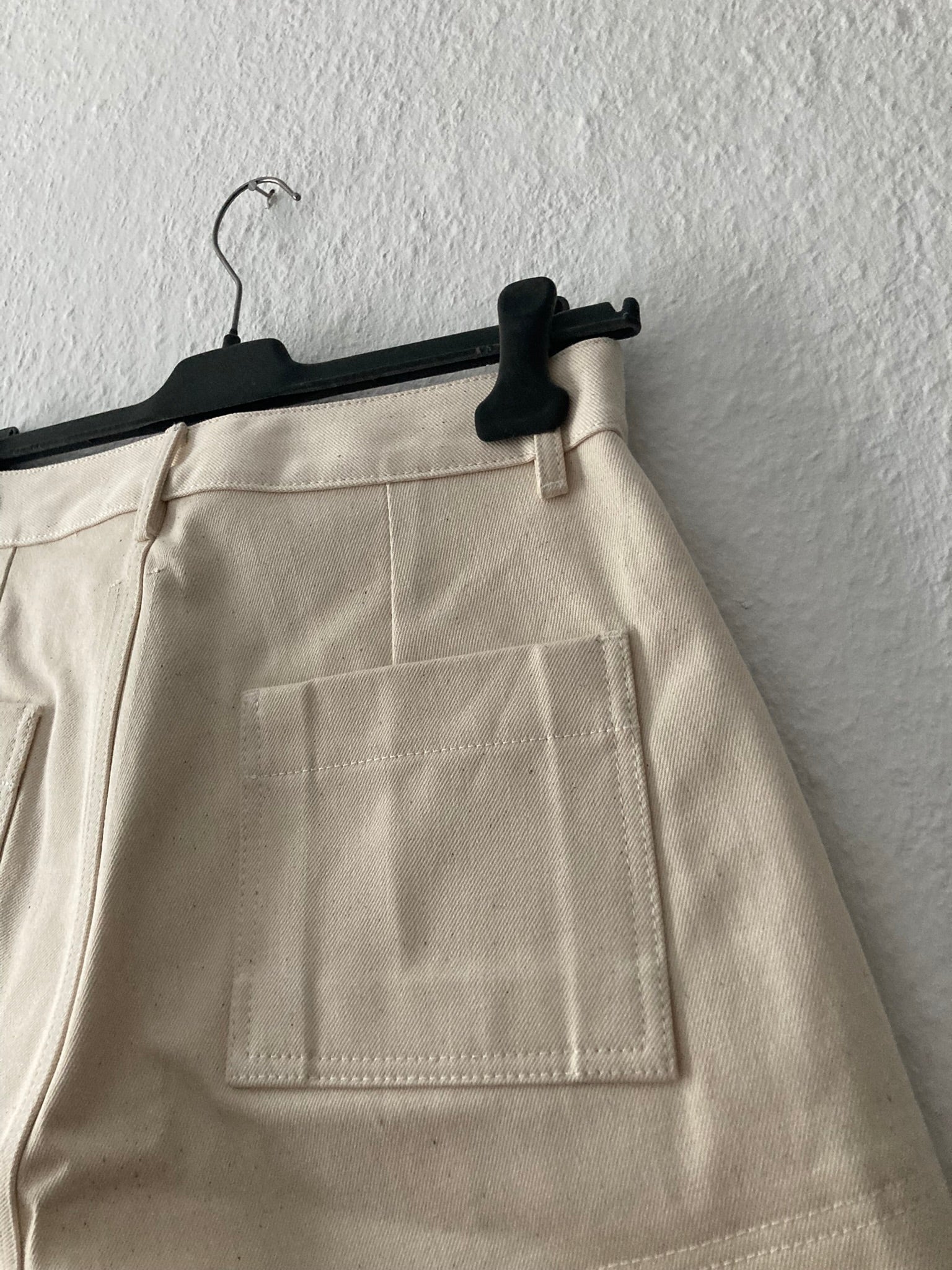 S/S 22 “FOGACHINE” Runway Ecru Spartan Shorts