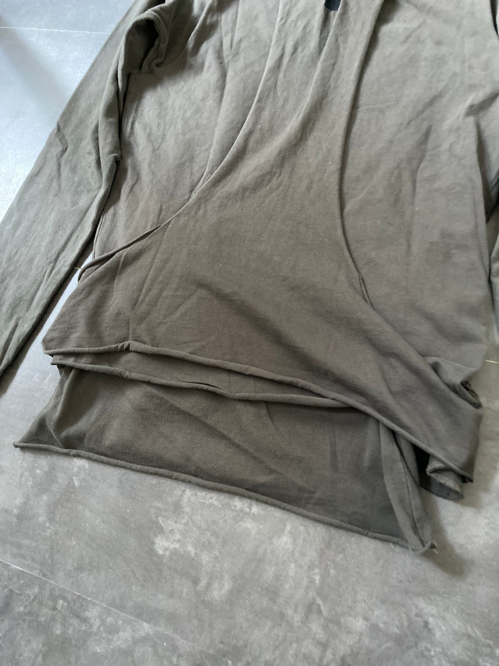 SLAB Triple Layer Leather Sweatshirt