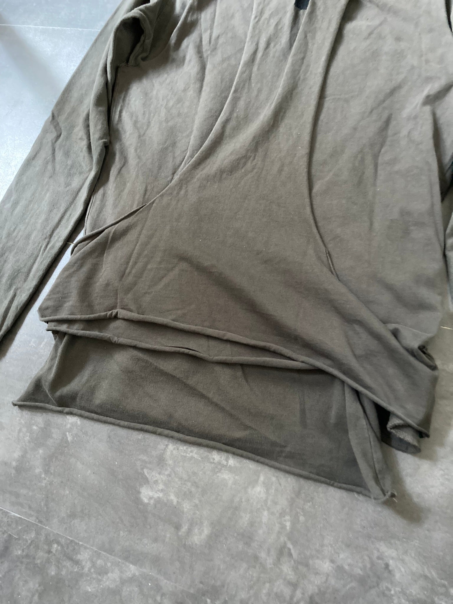 SLAB Triple Layer Leather Sweatshirt