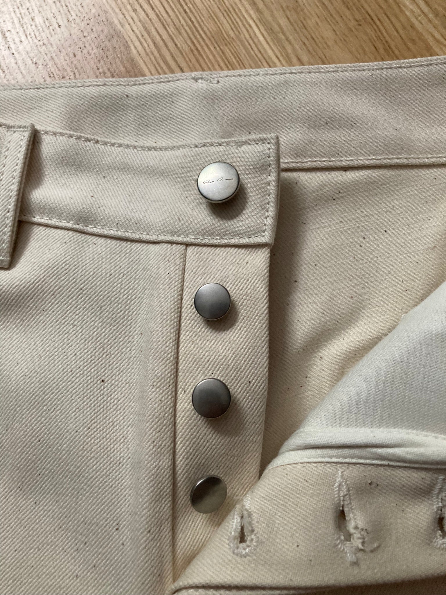 S/S 22 “FOGACHINE” Runway Ecru Spartan Shorts