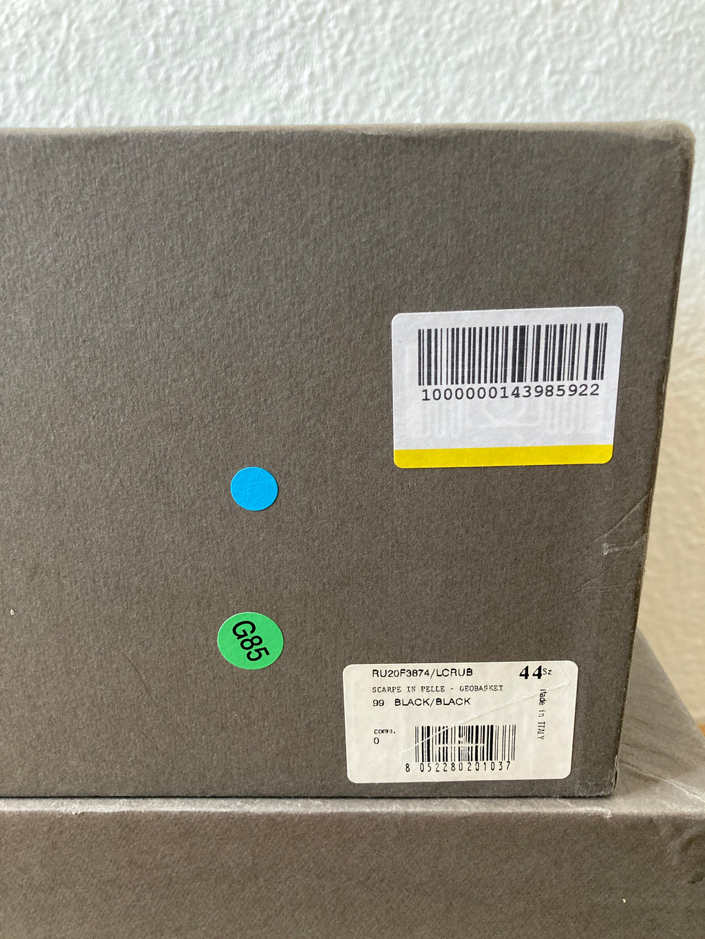 F/W 20 „PERFORMA“ Rubber Tape Mummy Geobaskets IT 44/US 11