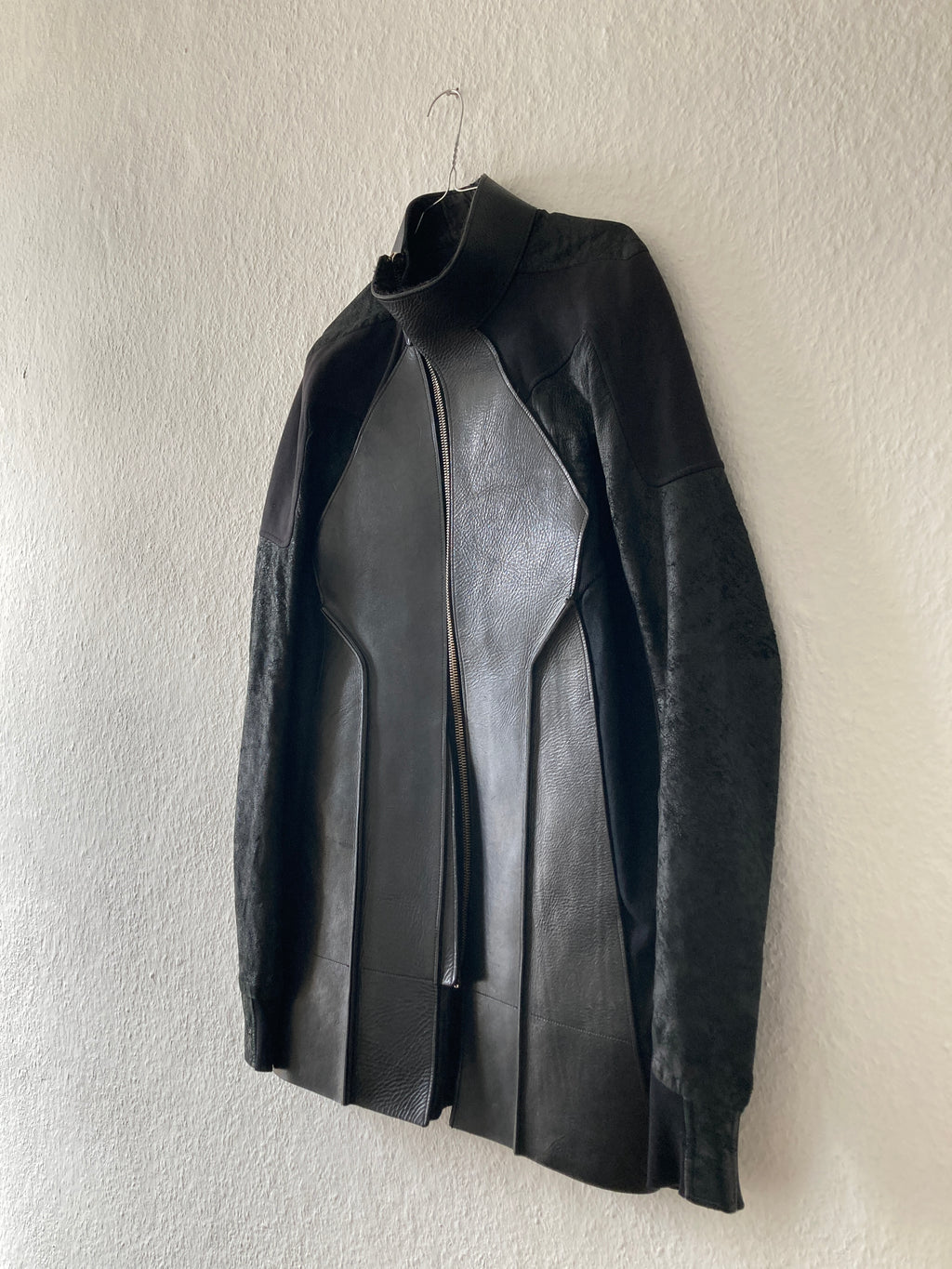 S/S 11 „ANTHEM“ Calf & Blistered Lamb Leather Jacket Rick Owens M