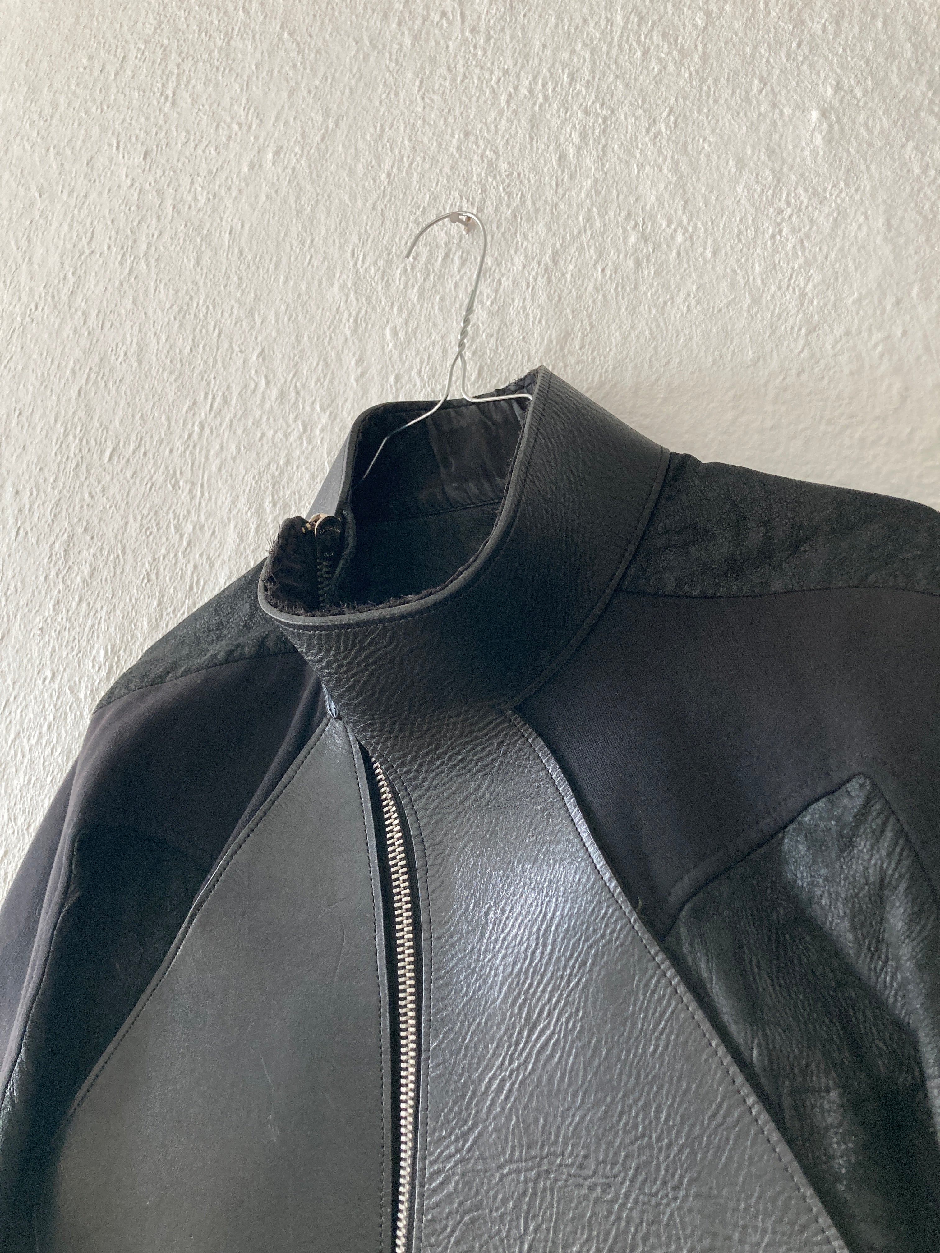 S/S 11 „ANTHEM“ Calf & Blistered Lamb Leather Jacket Rick Owens M