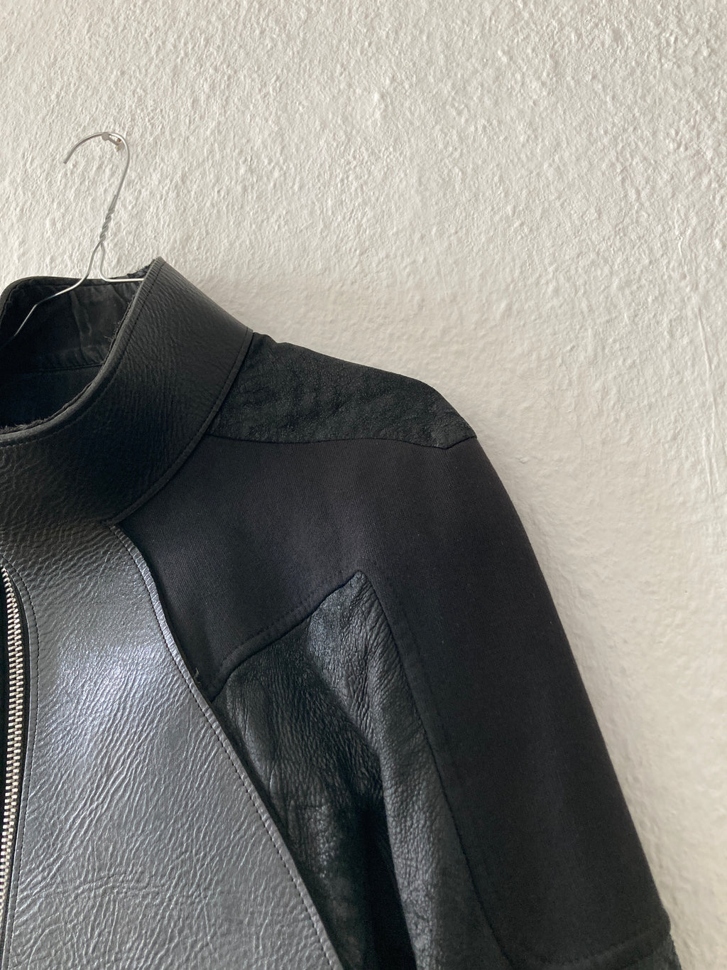 S/S 11 „ANTHEM“ Calf & Blistered Lamb Leather Jacket Rick Owens M