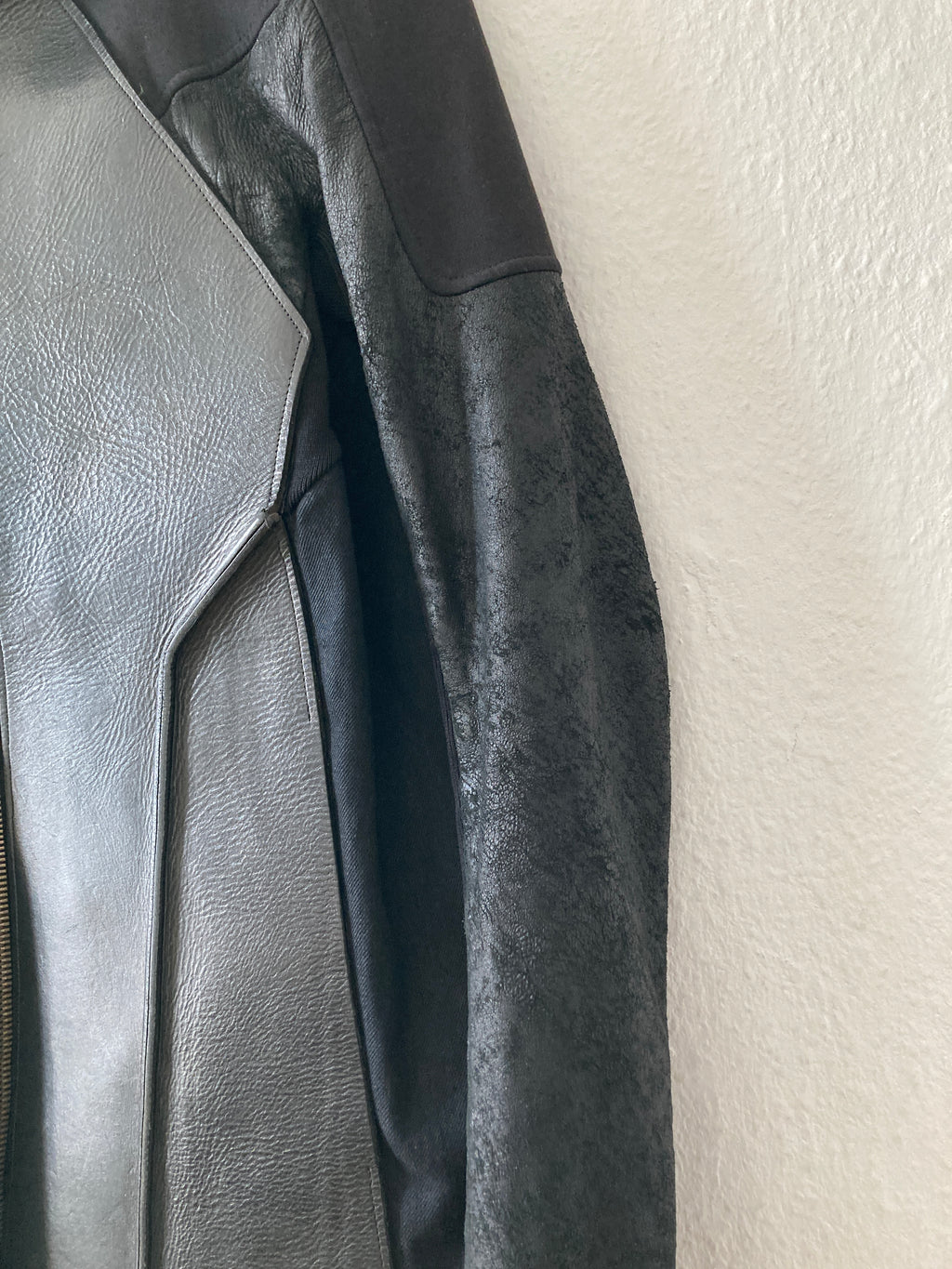 S/S 11 „ANTHEM“ Calf & Blistered Lamb Leather Jacket Rick Owens M