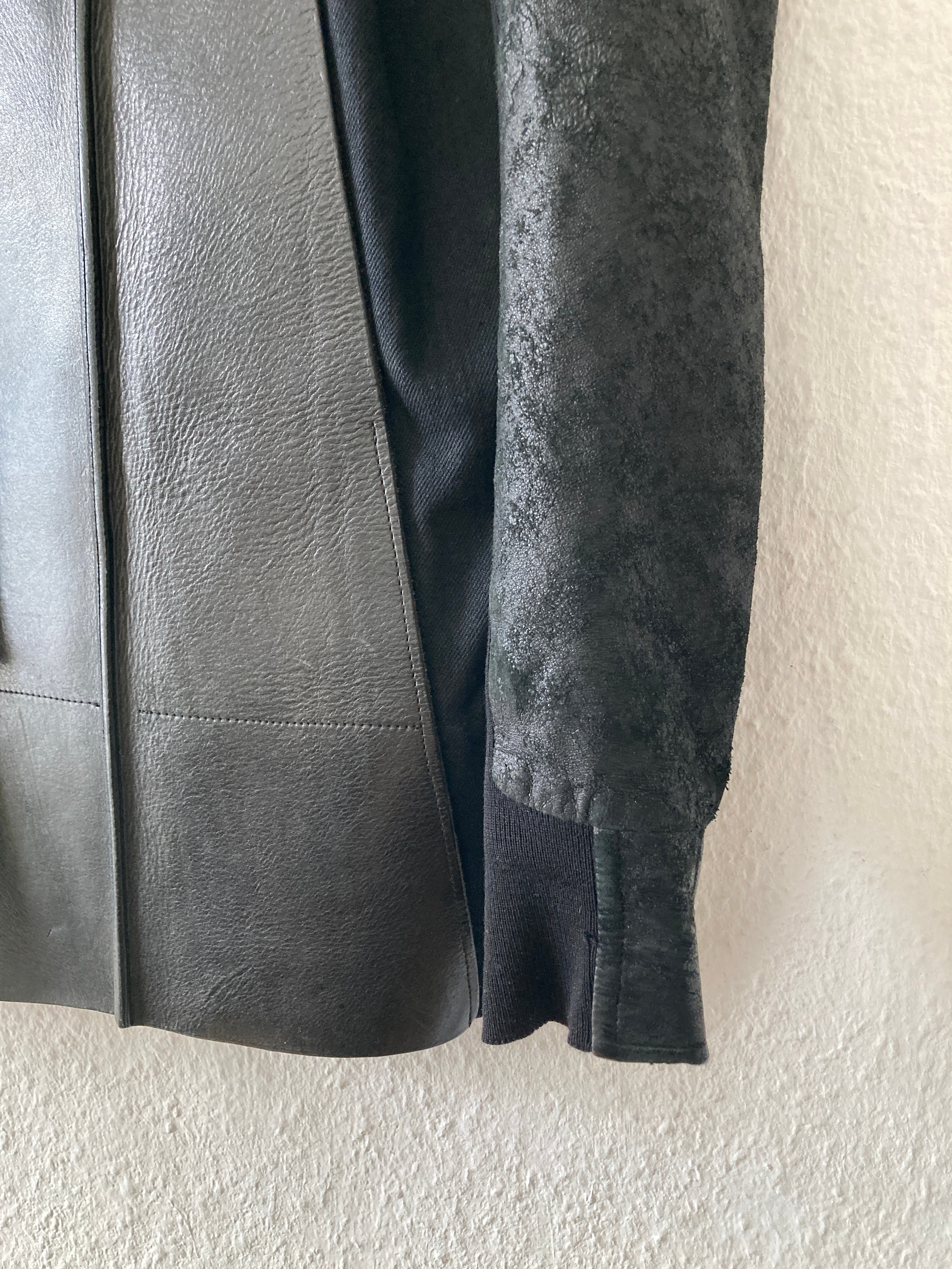 S/S 11 „ANTHEM“ Calf & Blistered Lamb Leather Jacket Rick Owens M