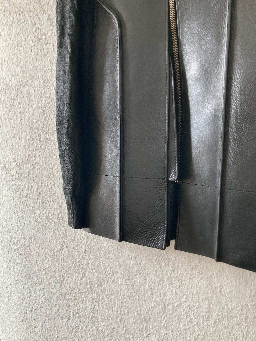 S/S 11 „ANTHEM“ Calf & Blistered Lamb Leather Jacket Rick Owens M