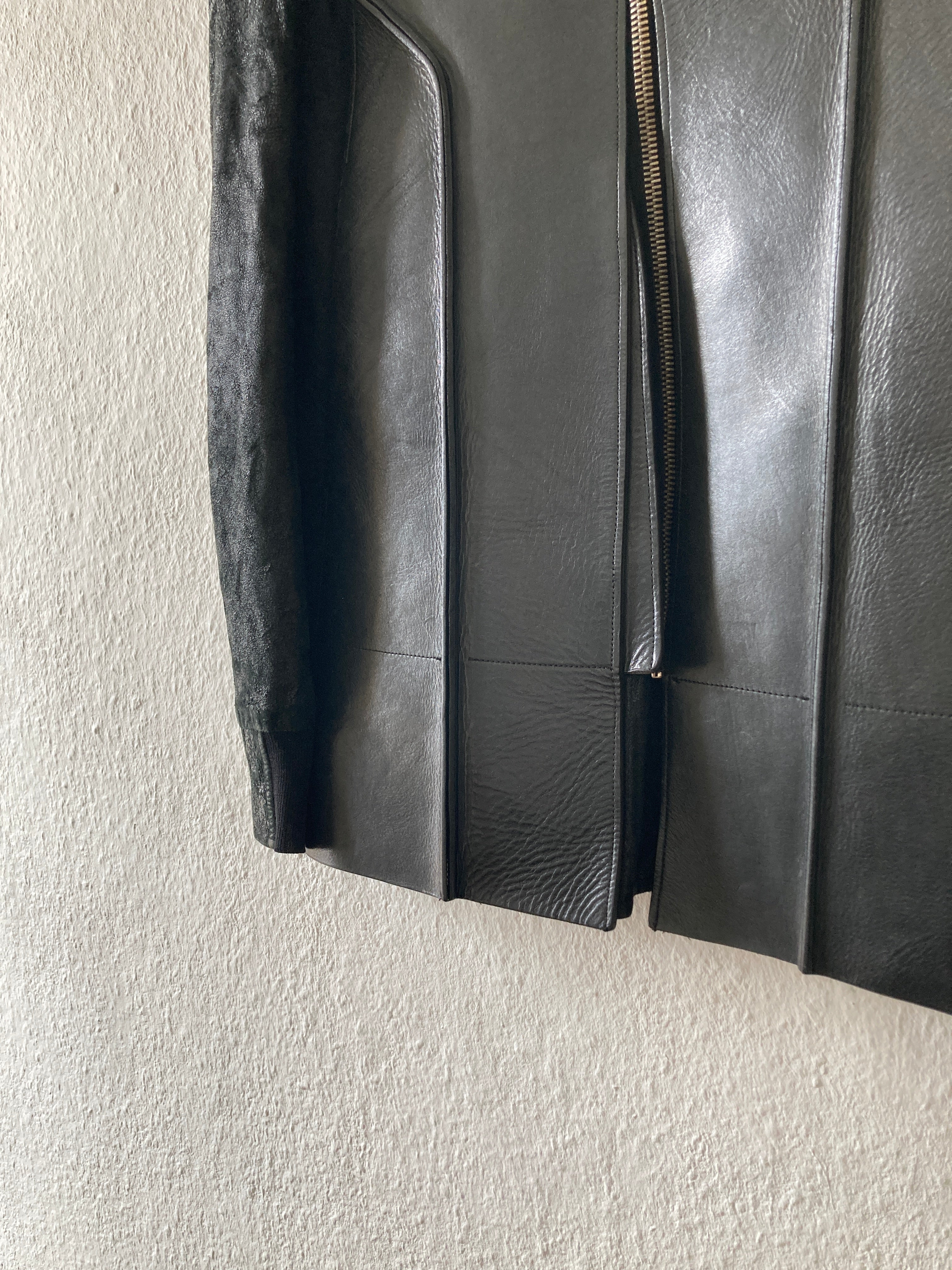 S/S 11 „ANTHEM“ Calf & Blistered Lamb Leather Jacket Rick Owens M