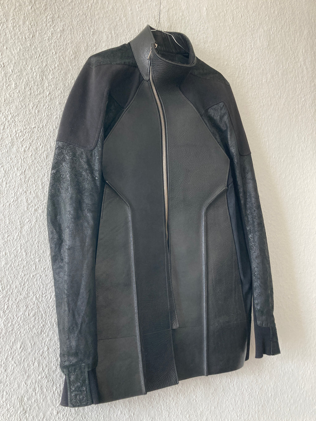 S/S 11 „ANTHEM“ Calf & Blistered Lamb Leather Jacket Rick Owens M