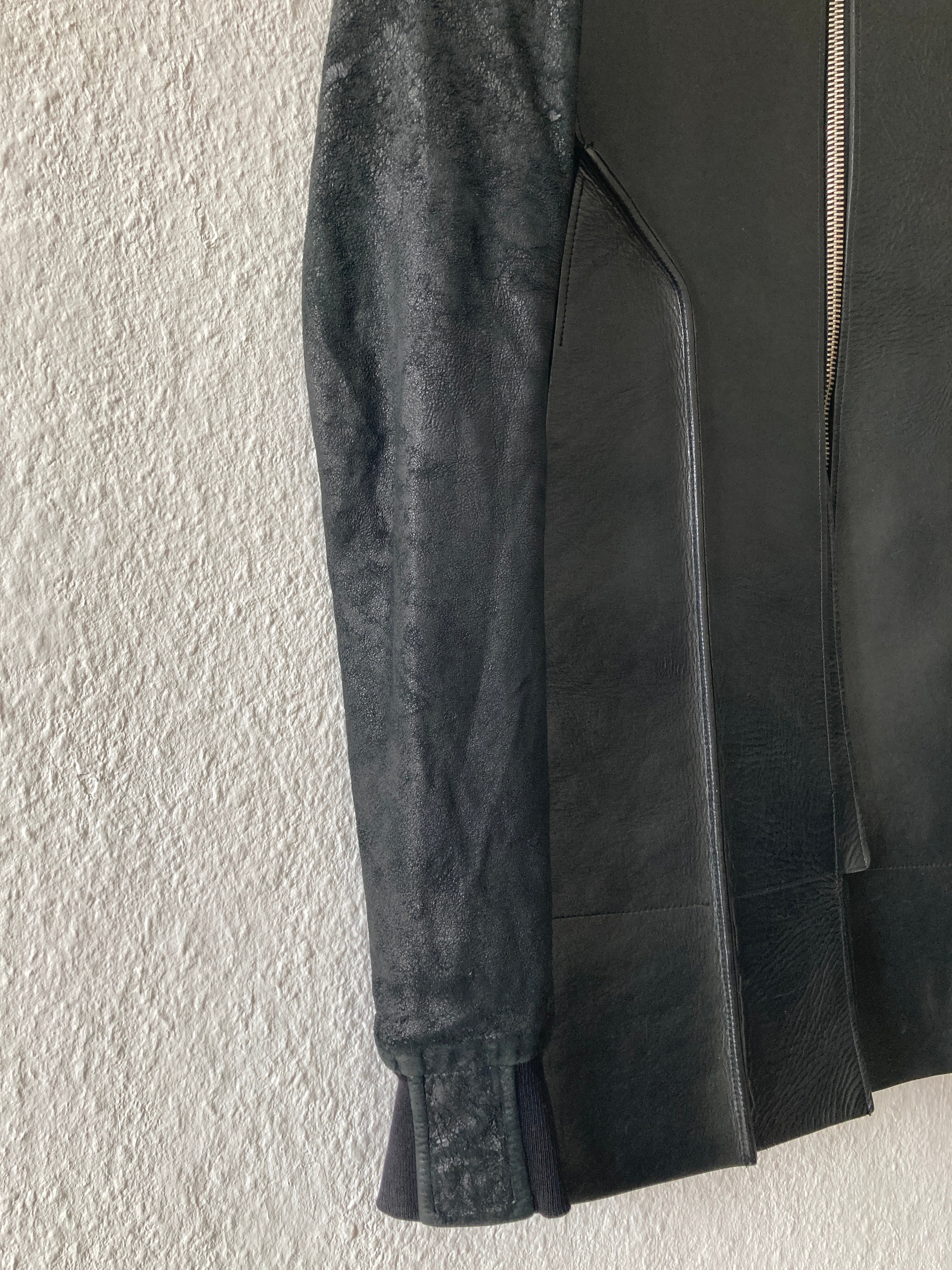 S/S 11 „ANTHEM“ Calf & Blistered Lamb Leather Jacket Rick Owens M