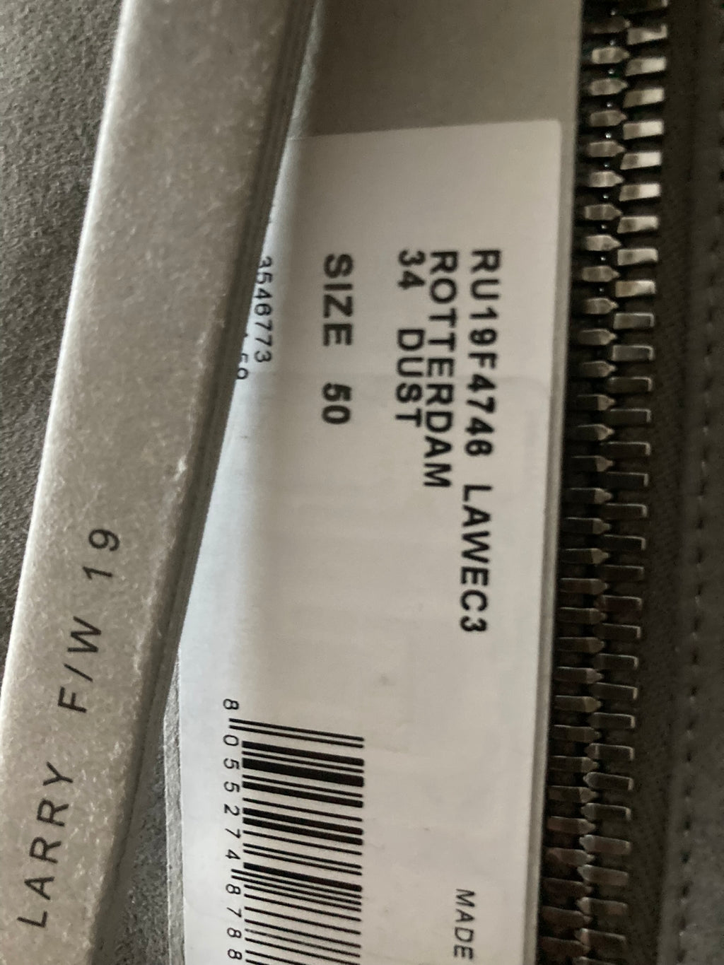 F/W 19 "LARRY" Rotterdam Chain Leather Suede Jacket