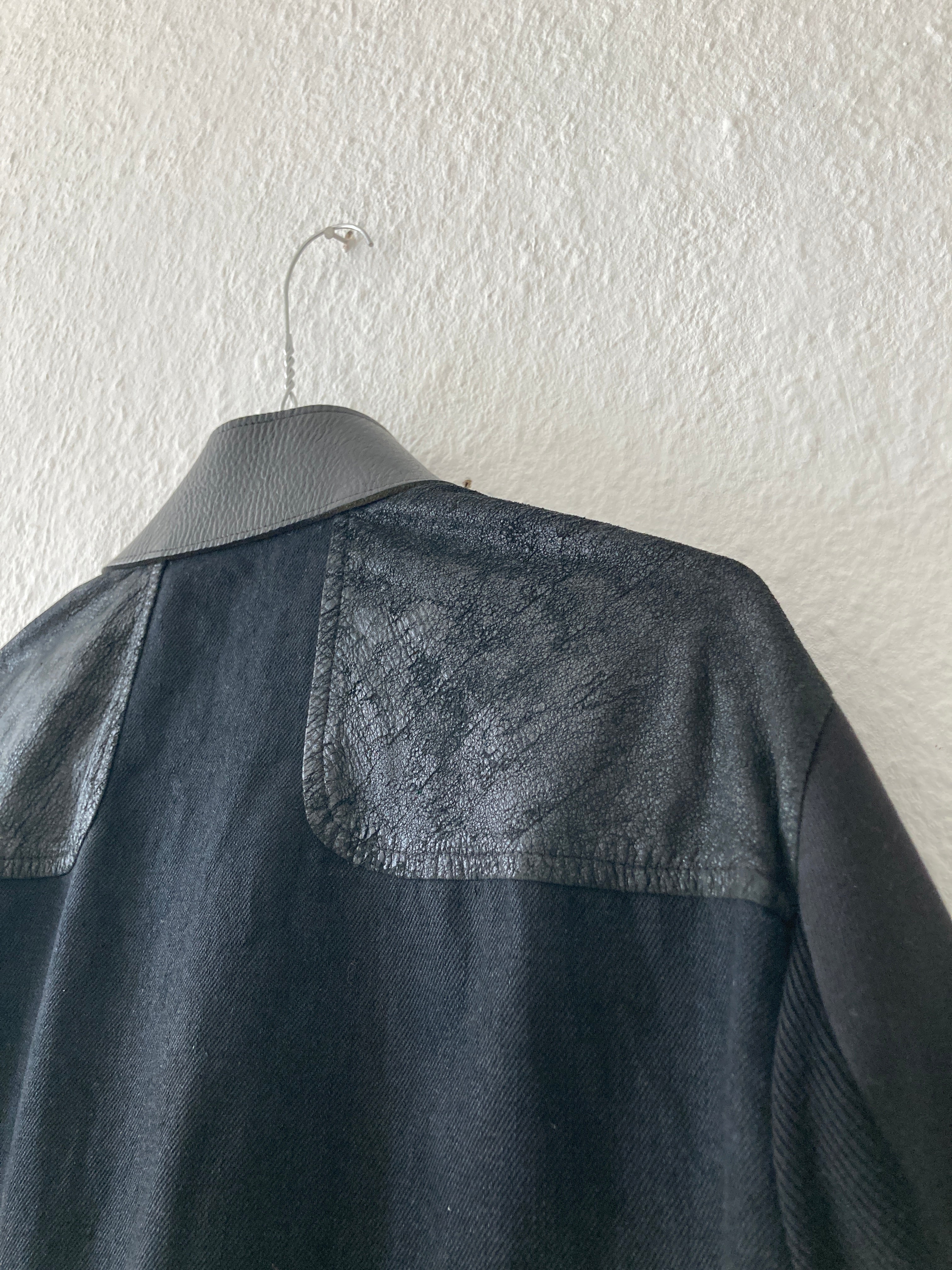 S/S 11 „ANTHEM“ Calf & Blistered Lamb Leather Jacket Rick Owens M