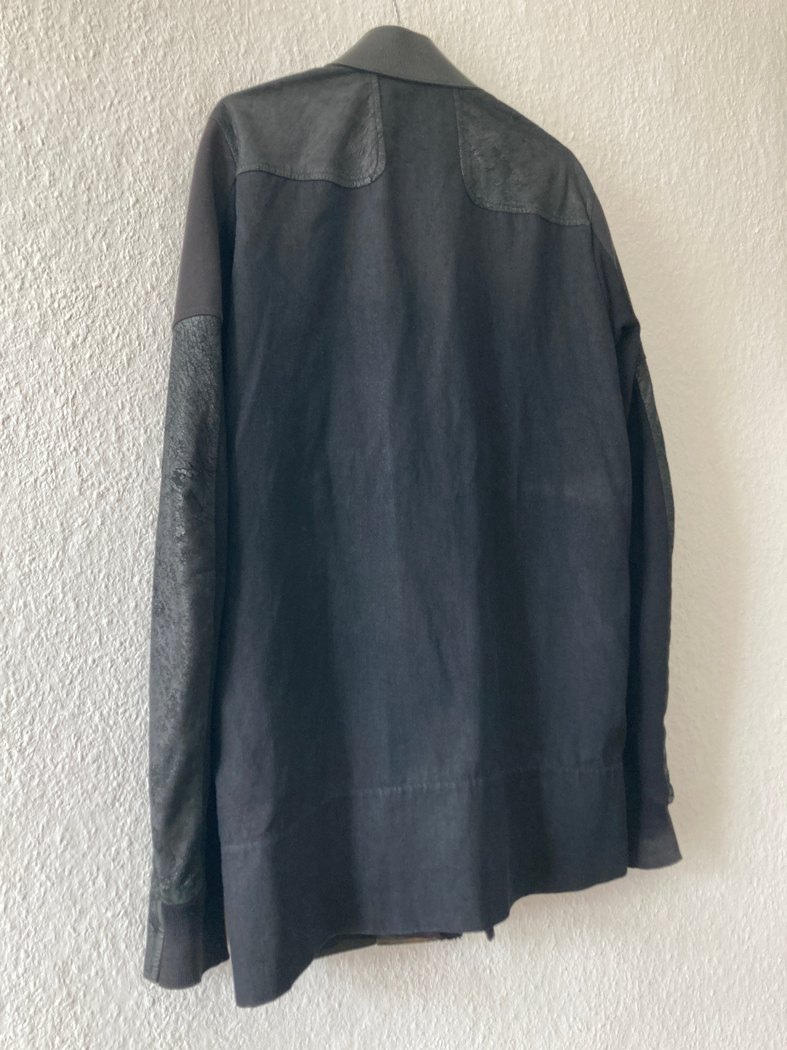 S/S 11 „ANTHEM“ Calf & Blistered Lamb Leather Jacket Rick Owens M