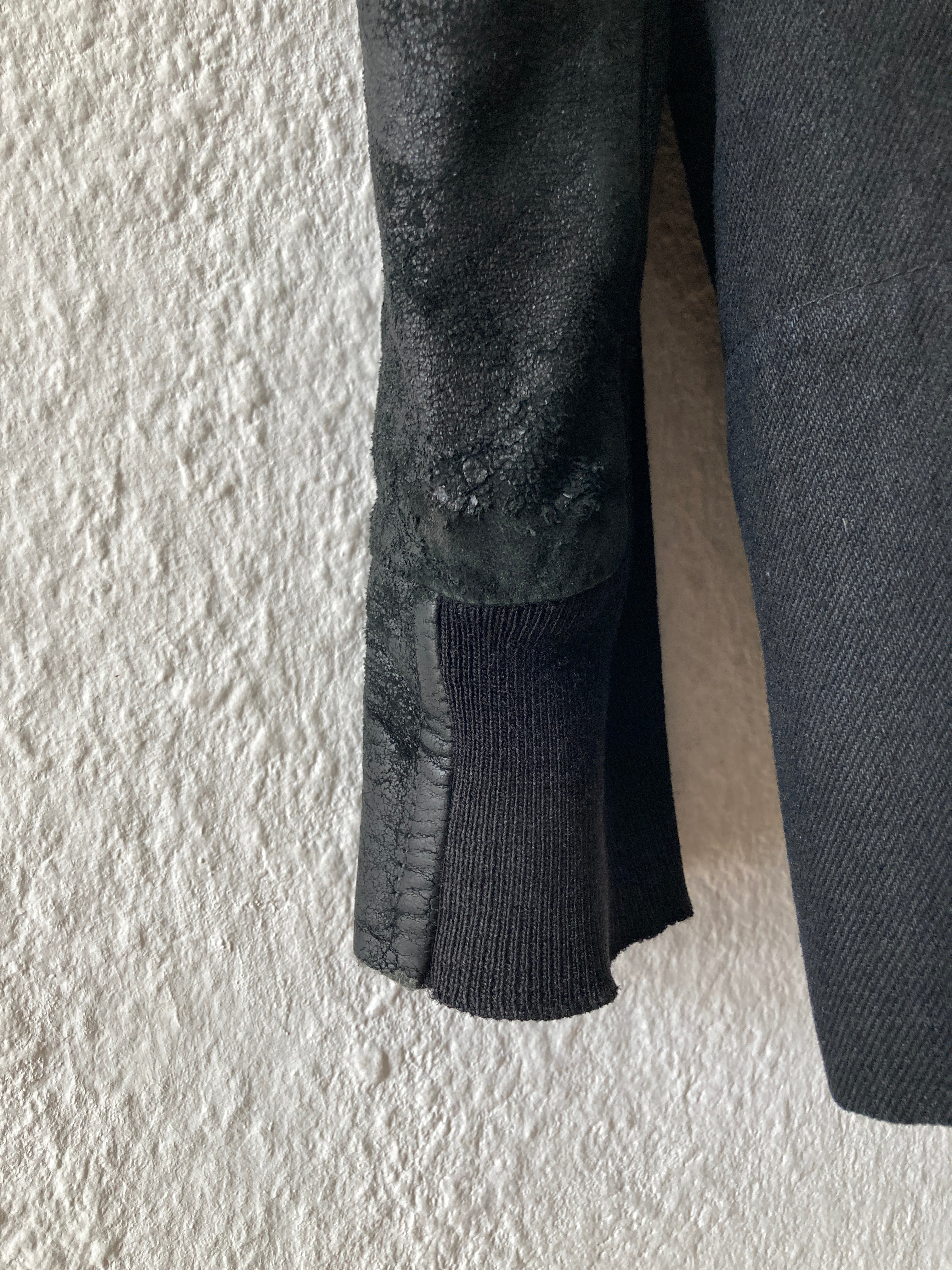 S/S 11 „ANTHEM“ Calf & Blistered Lamb Leather Jacket Rick Owens M