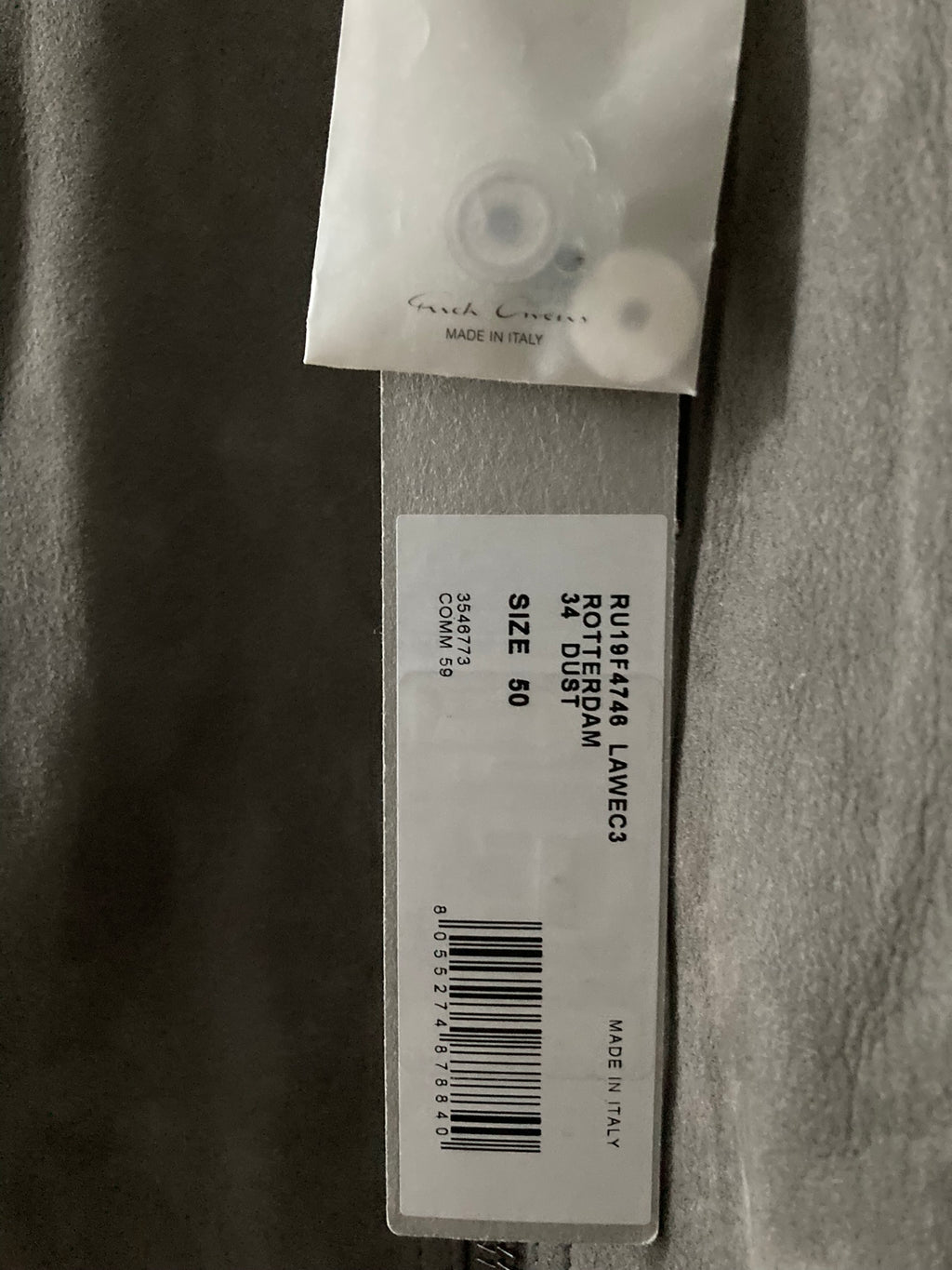 F/W 19 "LARRY" Rotterdam Chain Leather Suede Jacket