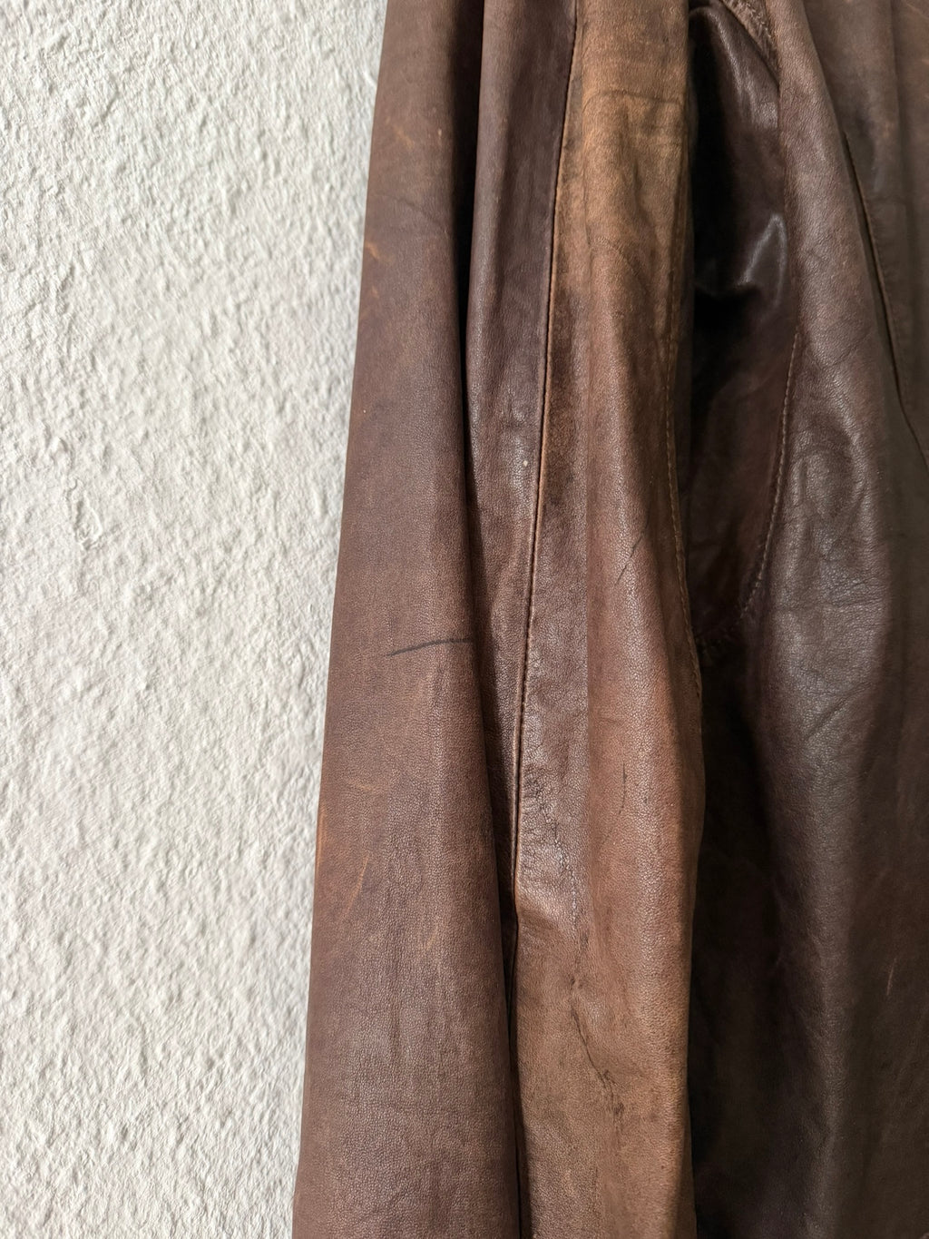 S/S 07 "DRAKE" Hammered Calf Leather Stooges Jacket in Dust Rick Owens XL